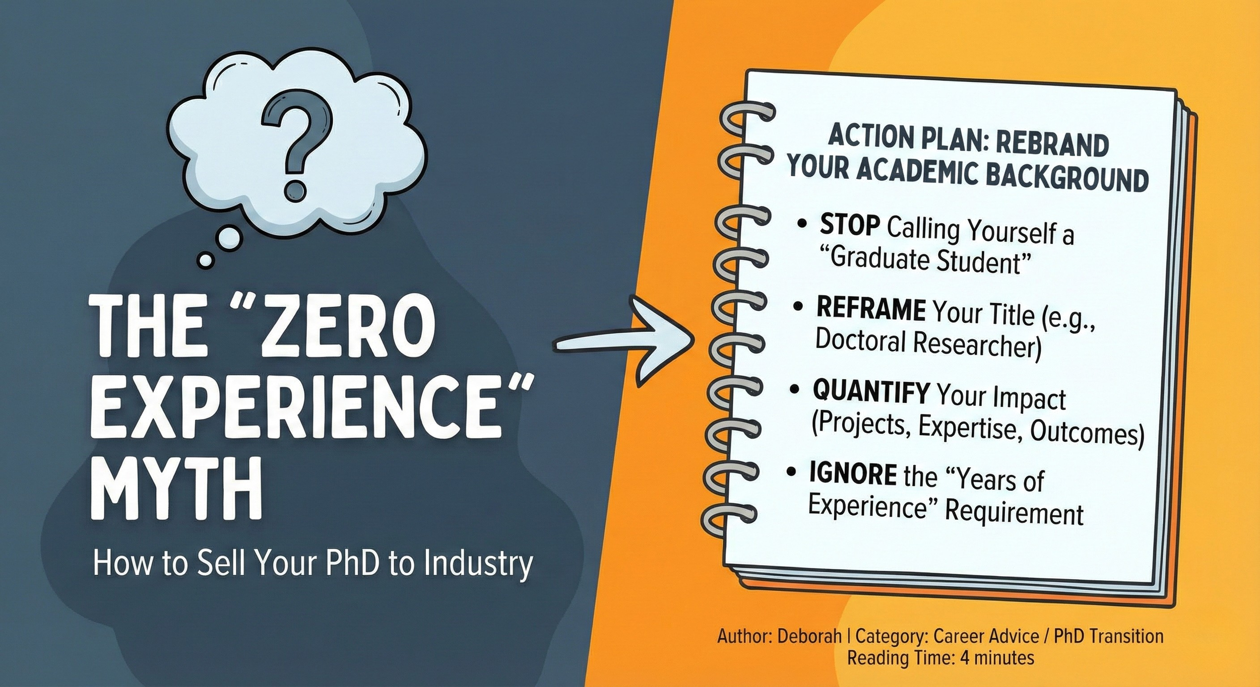 The "Zero Experience" Myth: How to Sell Your PhD to Industry