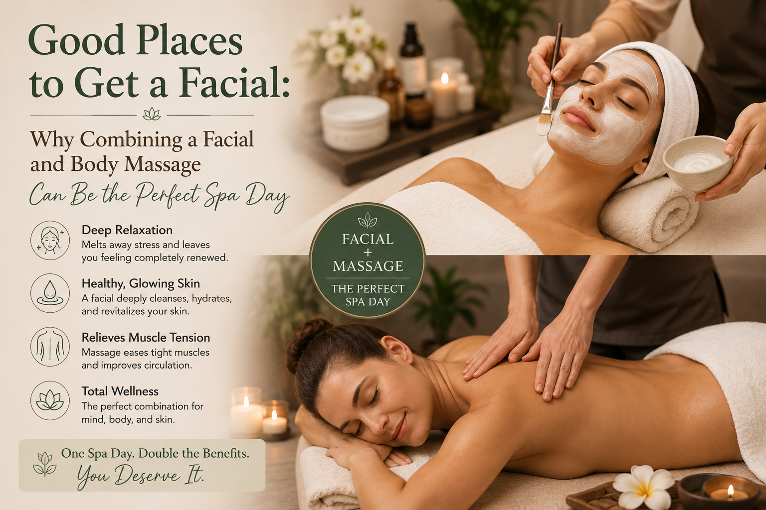Good Places to Get a Facial: Why Combining a Facial and Body Massage Can Be the Perfect Spa Day