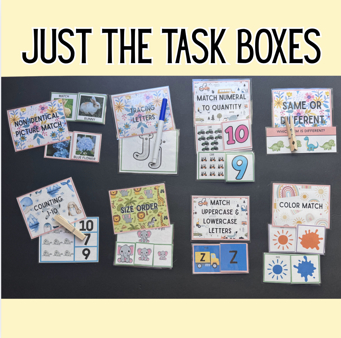 Just the Task Boxes: April