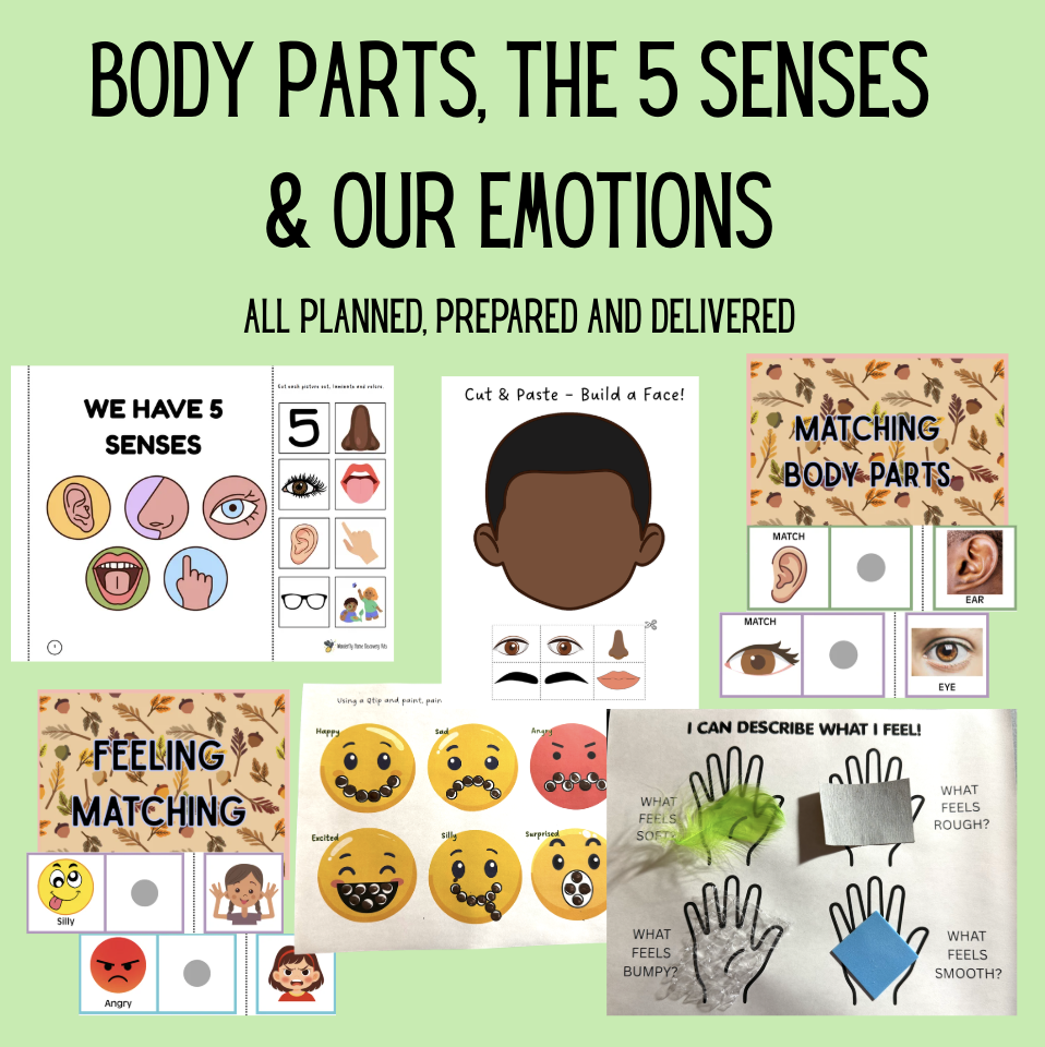 Body Parts, Emotions & Our 5 Senses