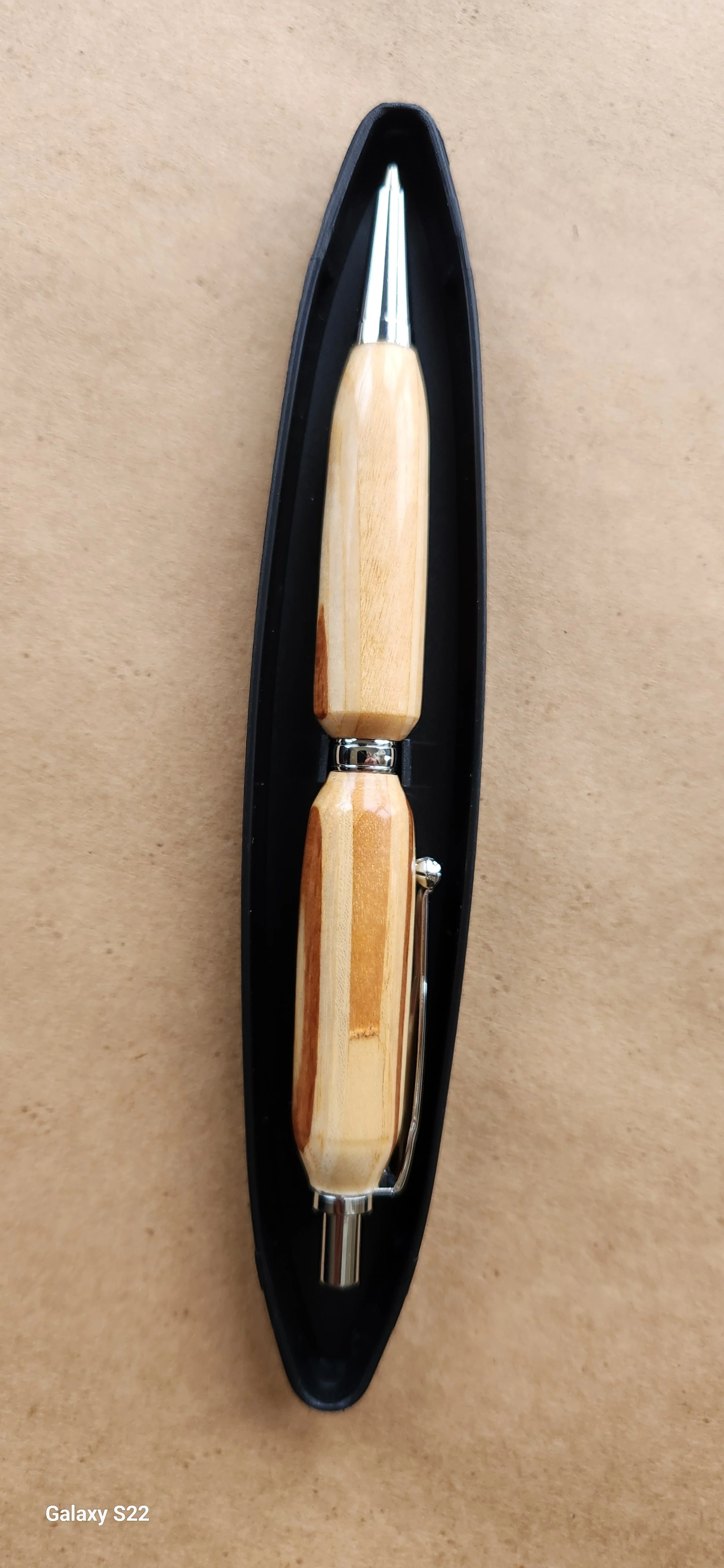 Wood turned mechanical pencil