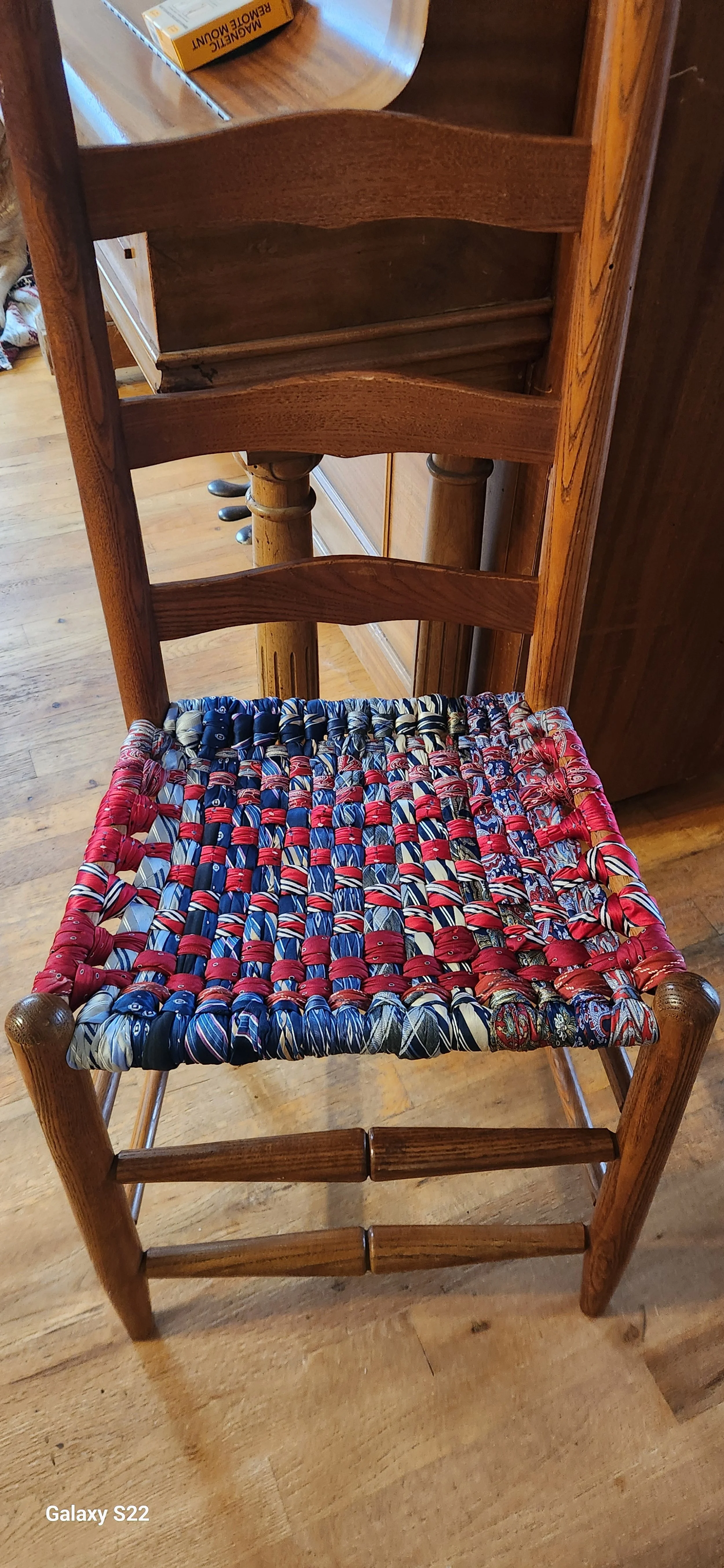 Red and Blue Neck Tie Chair.jpg
