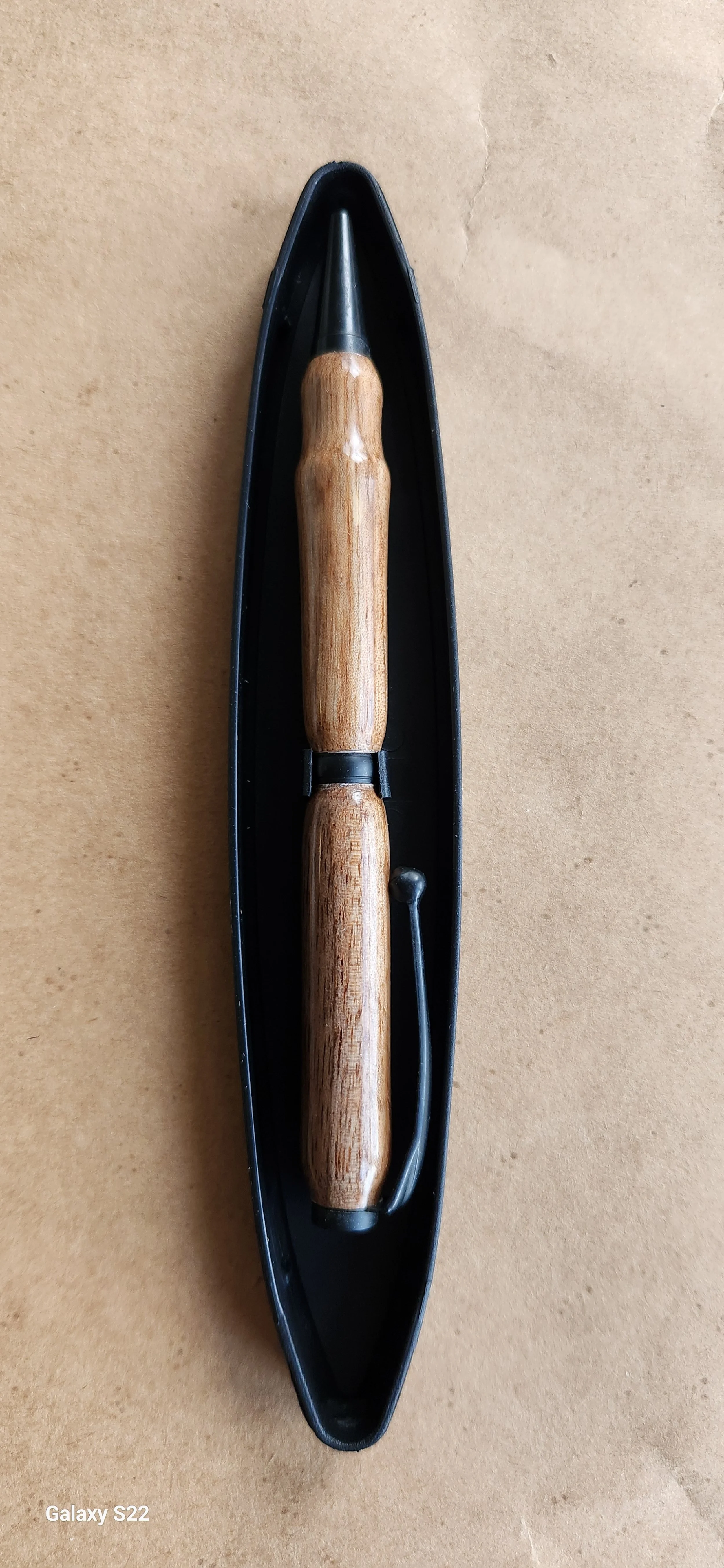 Spalted Bradford Pear with Black Matte Trim