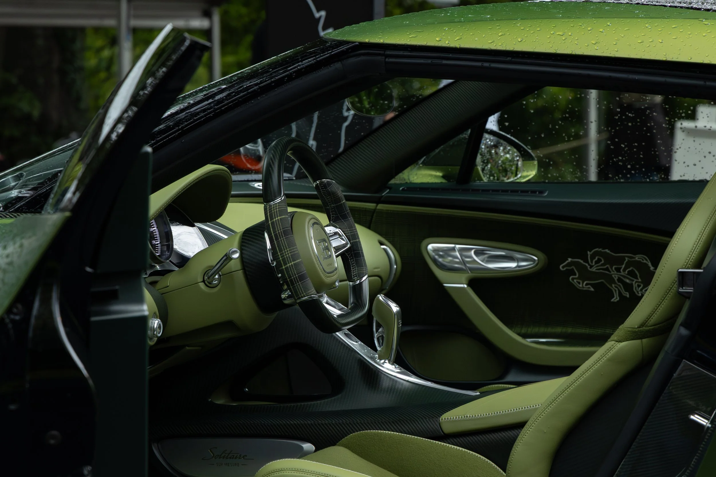 Interior of the Bugatti Brouillard at Wheels Mariënwaerdt 2025.