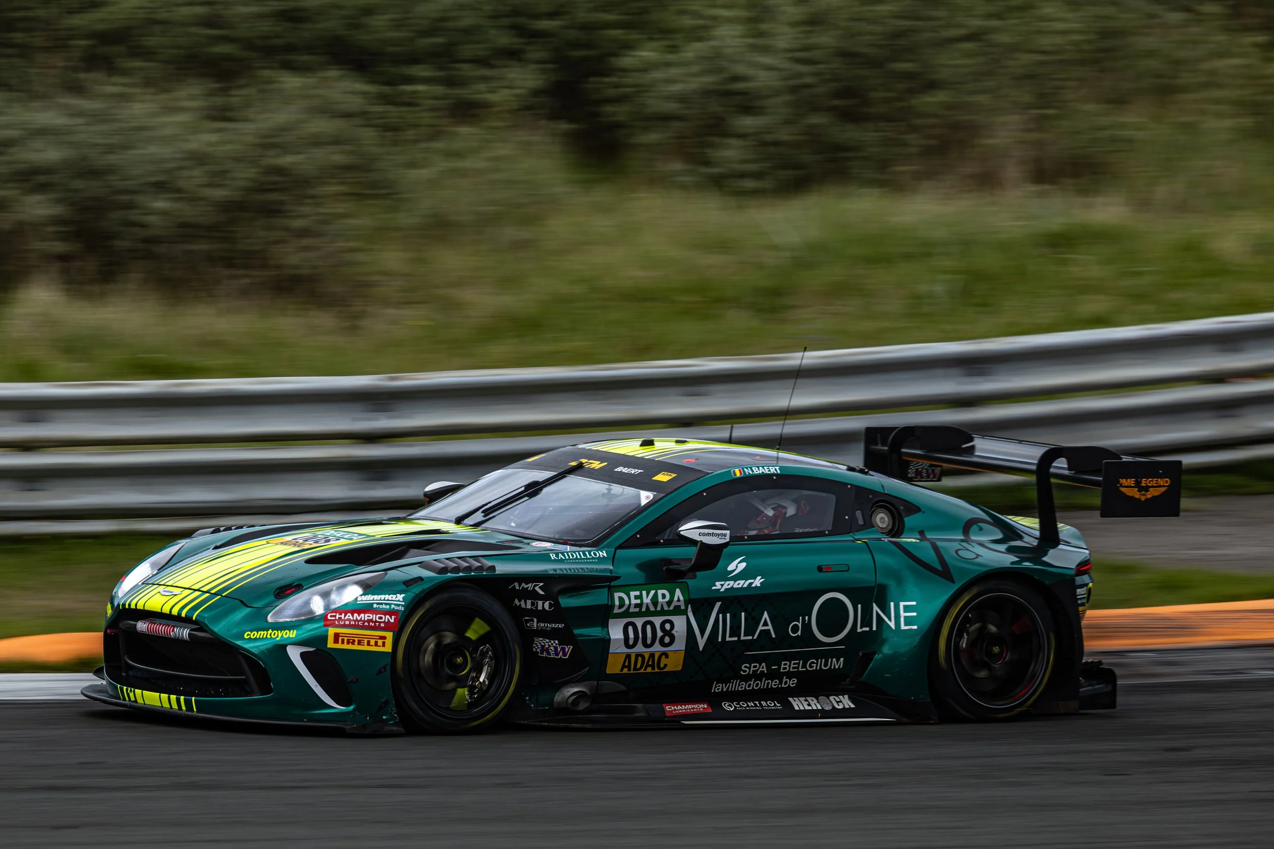Aston Martin Vantage GT3 driven by Nicolas Baert at the 2025 DTM Zandvoort round.