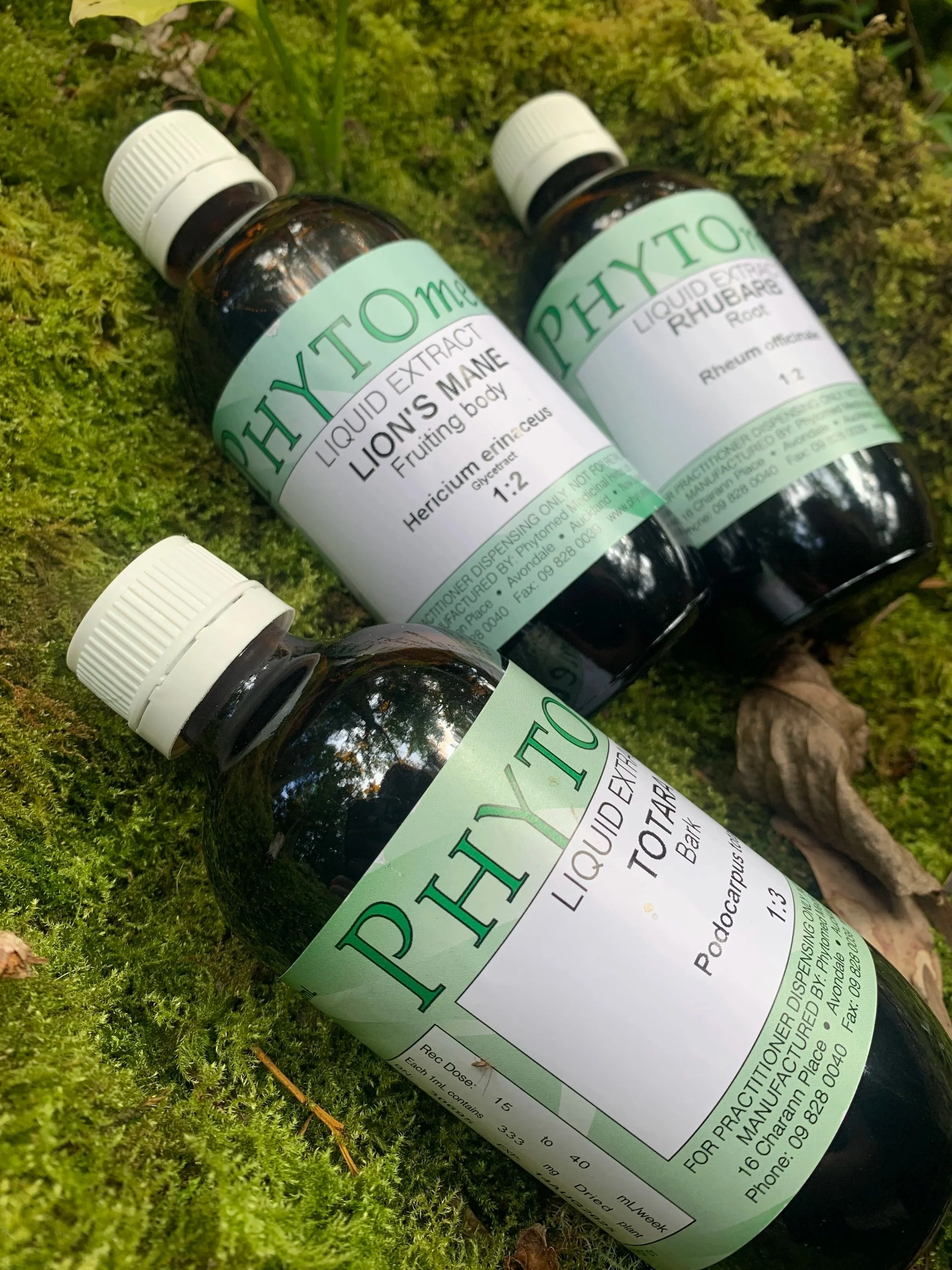 Medicinal herbs in the form of herbal tinctures. These are used to form the individualised herbal treatments your naturopath may recommend - comprised of different herbs suited to your specific health needs. Naturopathy uses personalised treatment