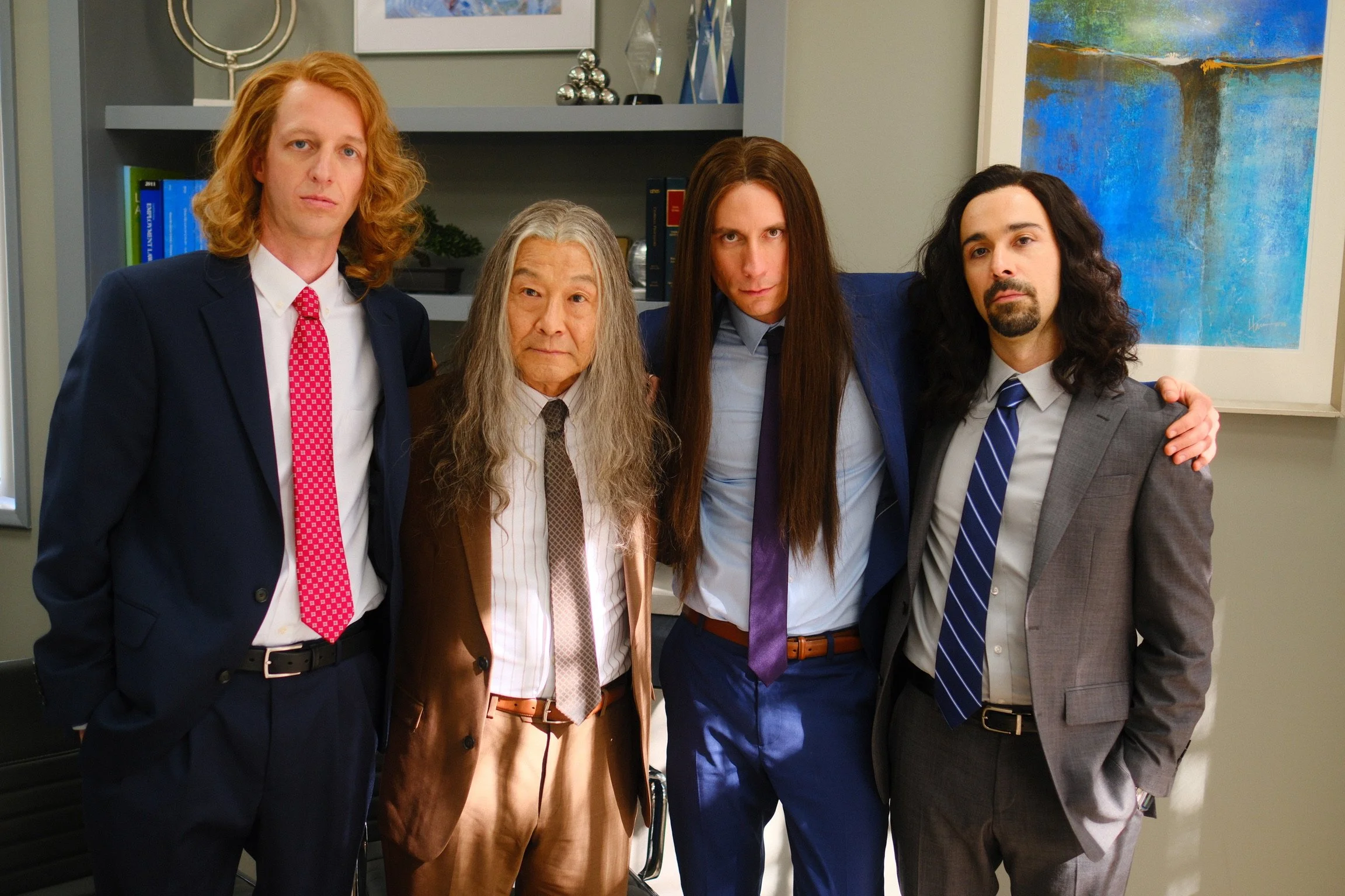 Long Haired Businessmen