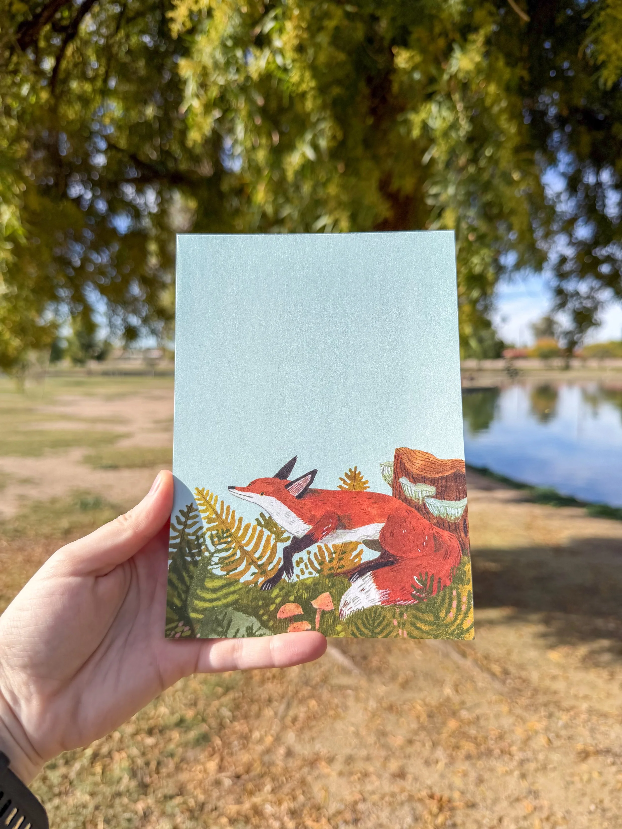 fox & forest notepad