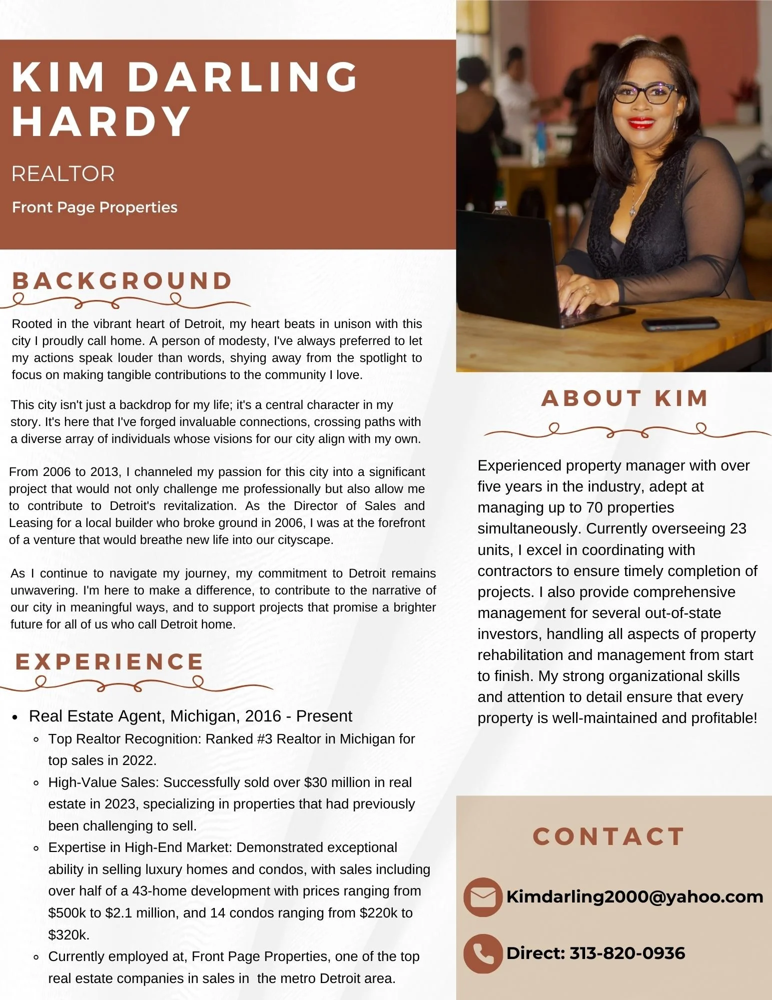 Written Profile & Graphic Design