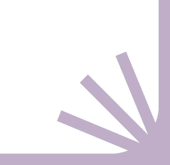 Close-up of a purple and black fan with an abstract geometric pattern.