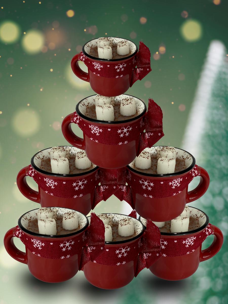 Tiny Cup of Hot Chocolate Candle – Cozy, Natural, and Christmas-Ready  - Seasonal
