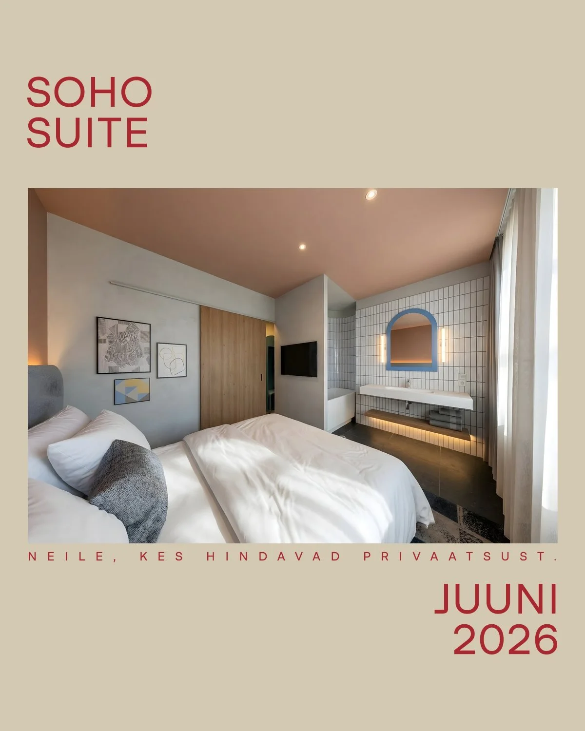 SOHO Suite on neile, kes hindavad ruumi ja privaatsust. Eraldi elu- ja magamistuba, vaade vanalinna peat&auml;navale ning k&otilde;ik vajalikud mugavused loovad loovad atmosf&auml;&auml;ri kuhu on lihtne j&auml;&auml;da kauemaks v&otilde;i nautida li