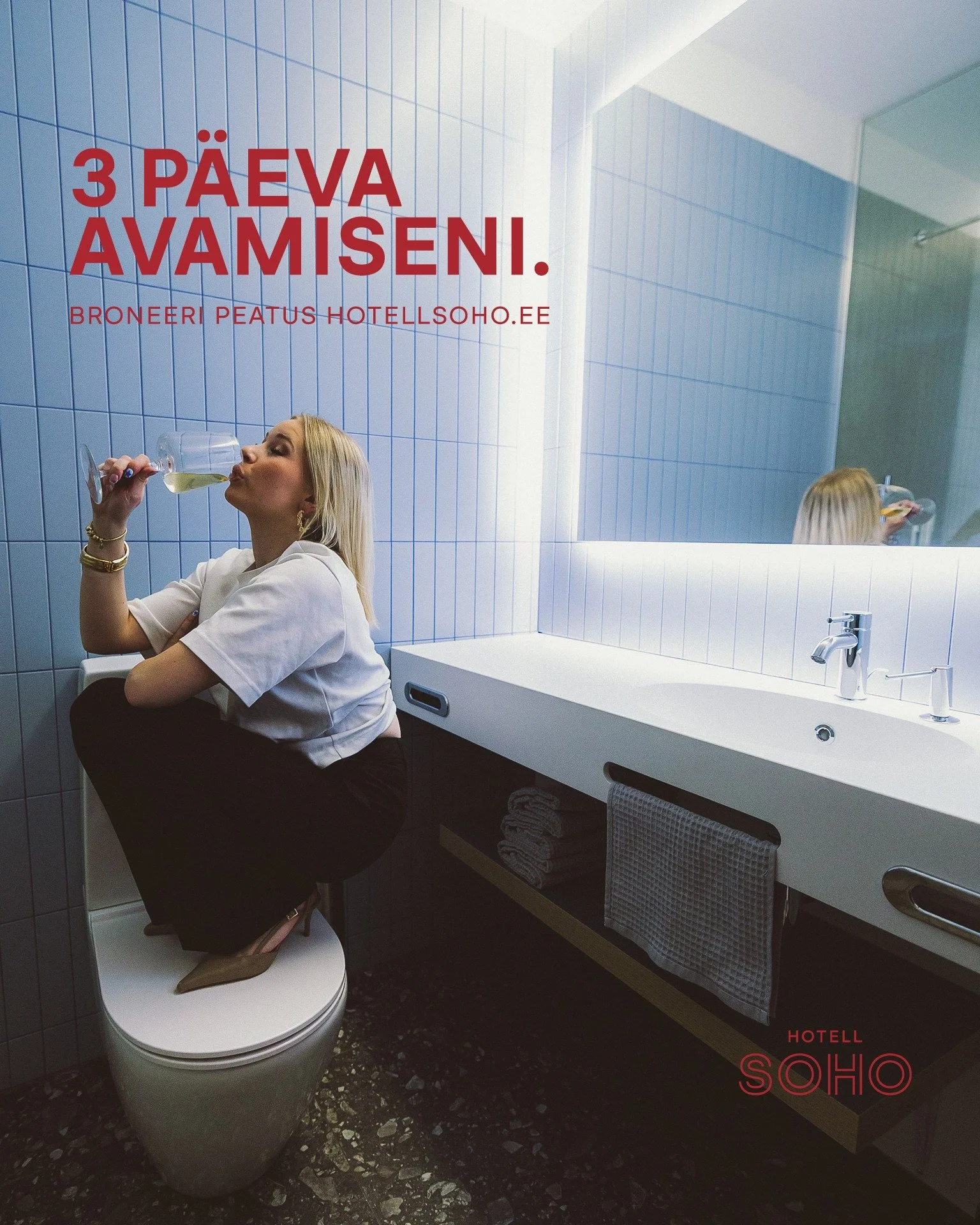 Veel viimane lihv ja oleme valmis.
11. juunil avame taas uksed Tartu uusima 4-t&auml;rni lifestyle hotellina.

Tule. Ole. Naudi.
Broneeri peatus: www.hotellsoho.ee

Just a few final touches and we&rsquo;re ready.
On June 11, Hotel SOHO reopens its do