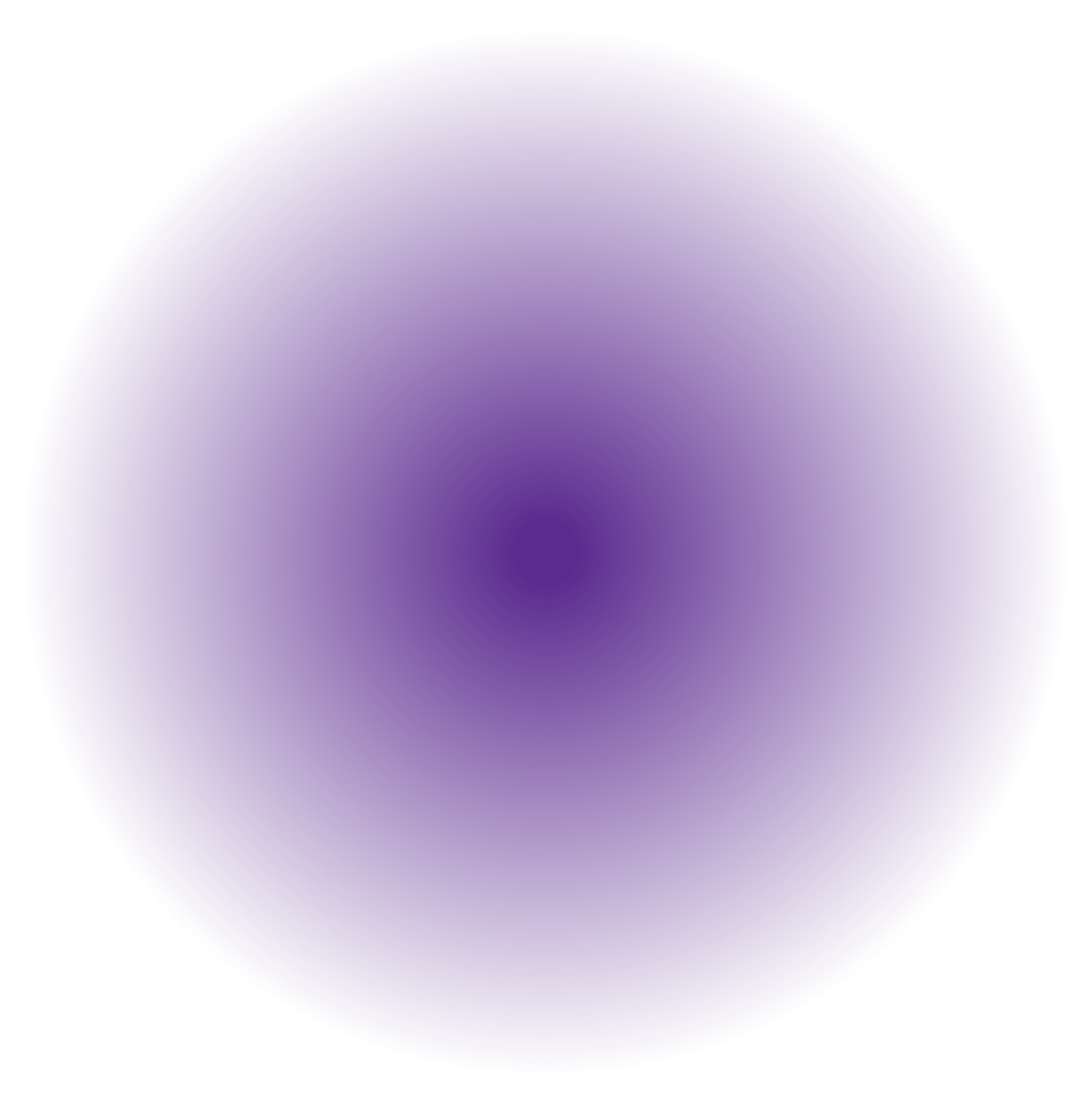 A large, purple spherical object with a small, pink section on the right side, set against a black background.