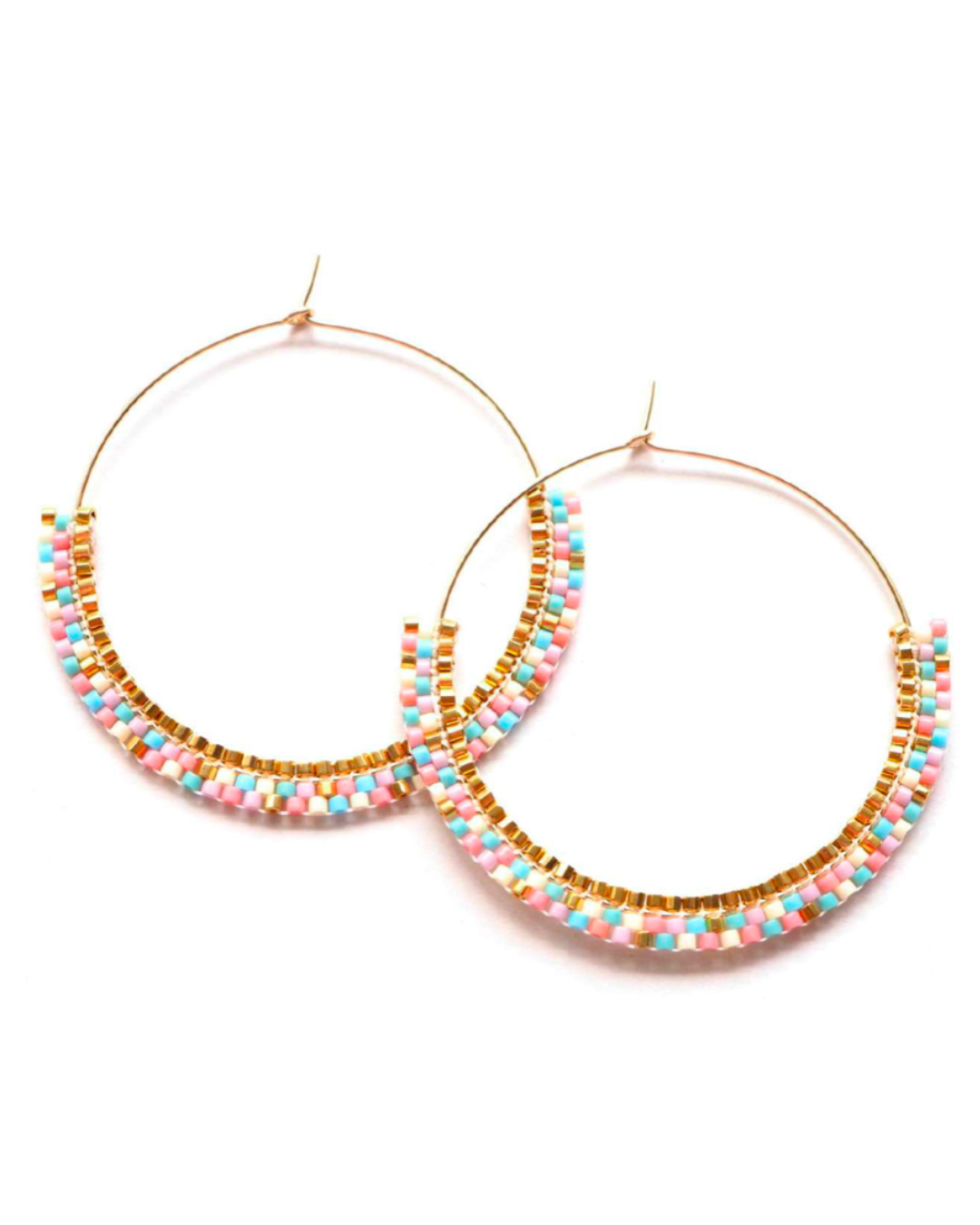 Half Moon Hoops / Petal
