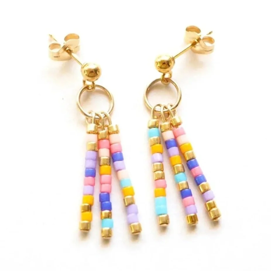 Mini Dangly Earrings / Tulip