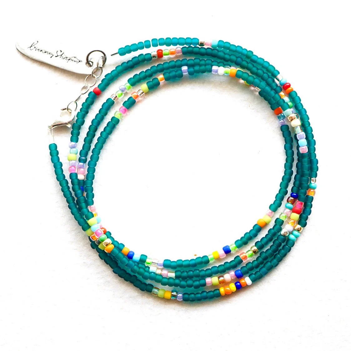 Sevi Wrap Bracelet / Matte Teal