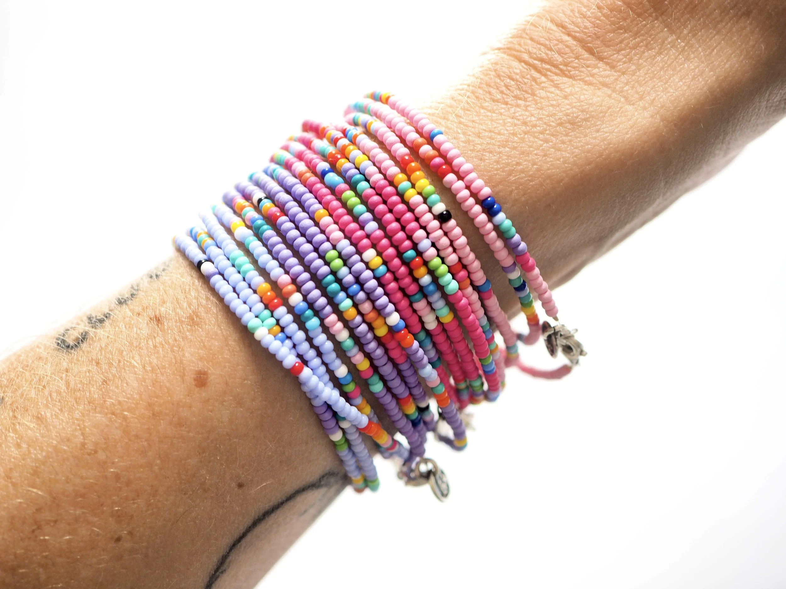 アクセサリー MILINBABY Sammy Wrap Bracelet / Magenta — BUNNY SHAPIRO