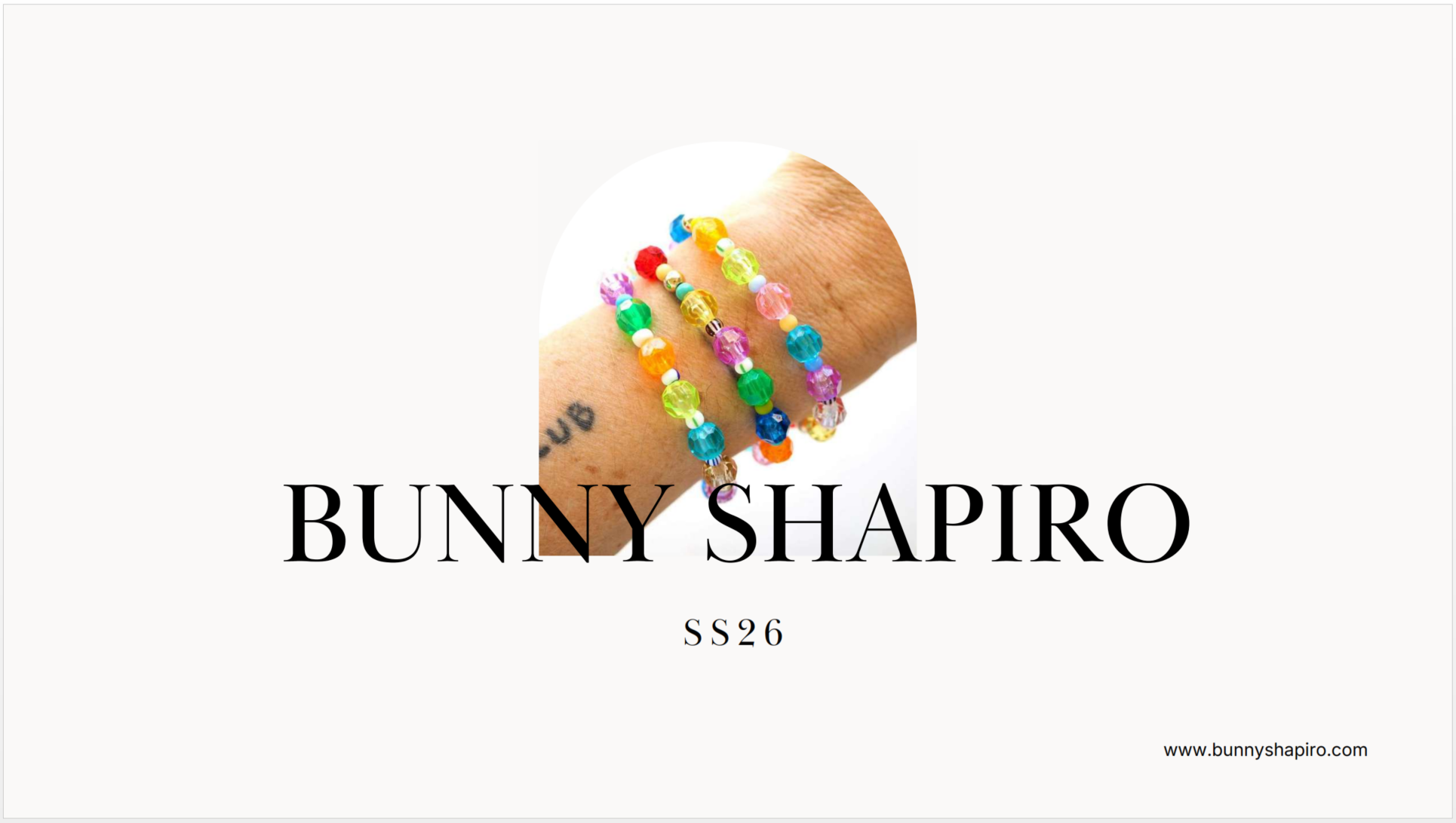 Bunny Shapiro is a handmade beaded jewelry brand in Canada creating custom wrap bracelets, beaded necklaces, and limited-run designs using Japanese seed beads, semi-precious stones, freshwater pearls, and vintage glass beads. Made to order, modern, c