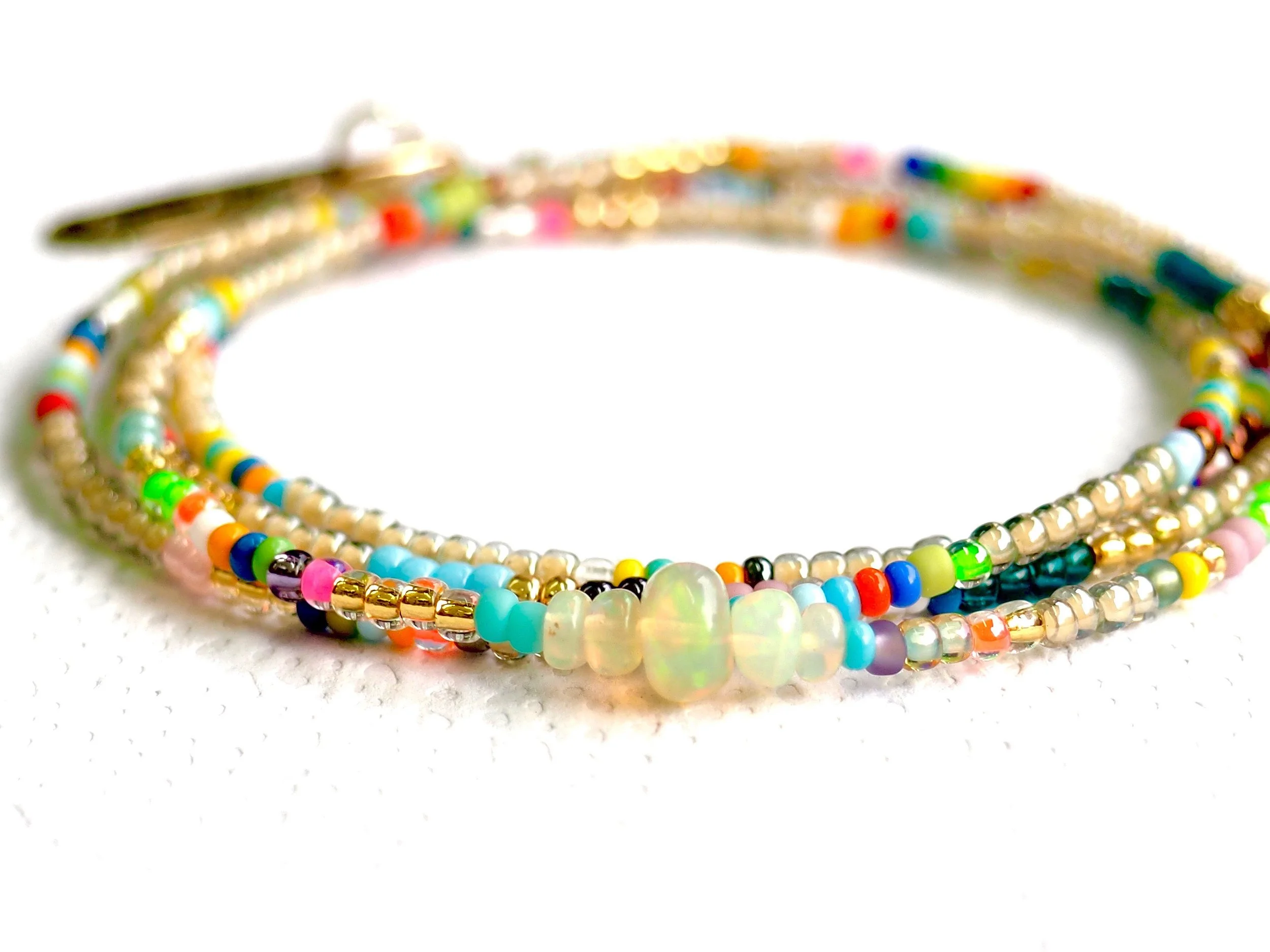 Fancy Opal Wrap Bracelet