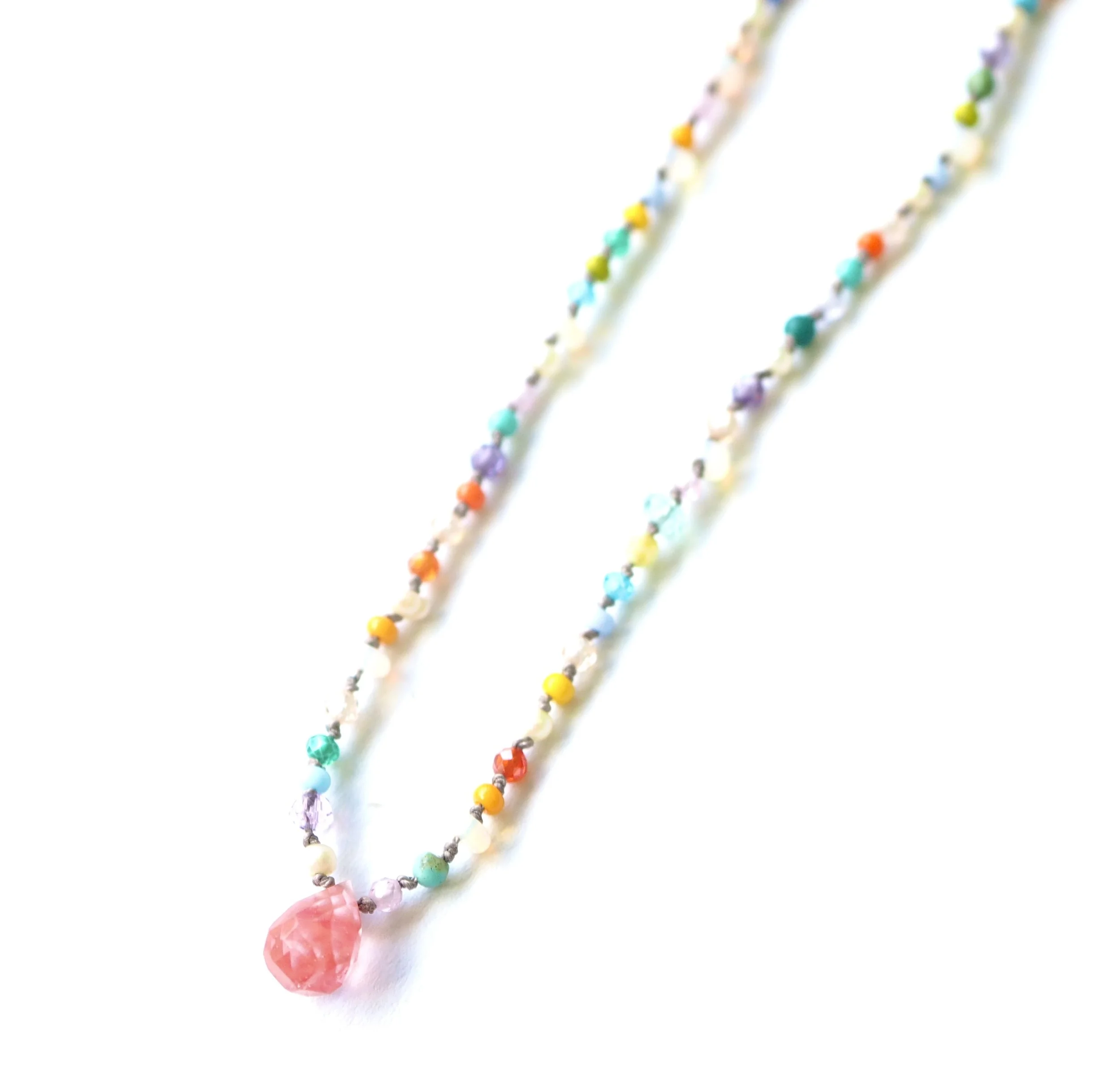 Rainbow Knotted Necklace