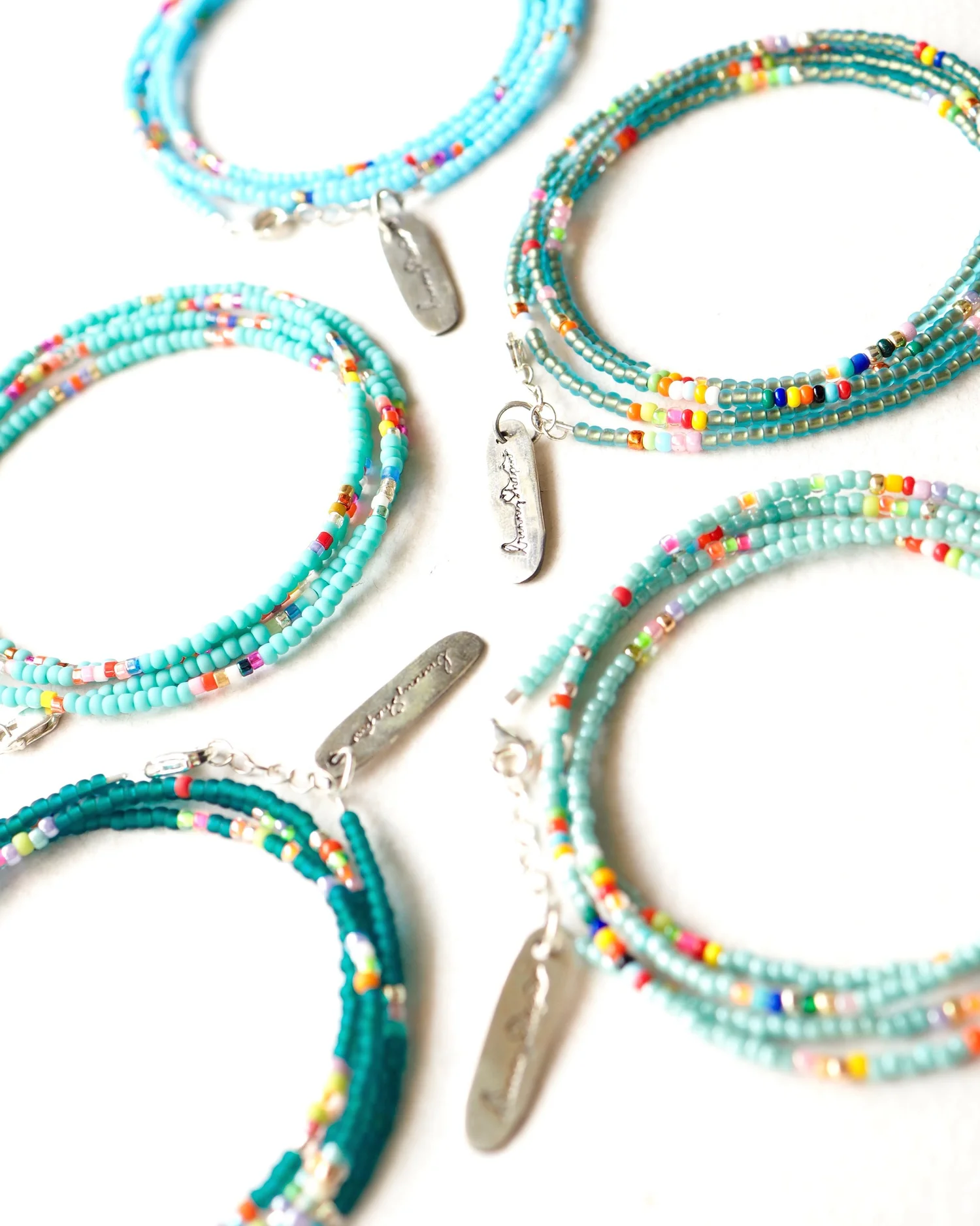 Sevi Green Tea Wrap Bracelet – Handmade Beaded Jewelry by Bunny