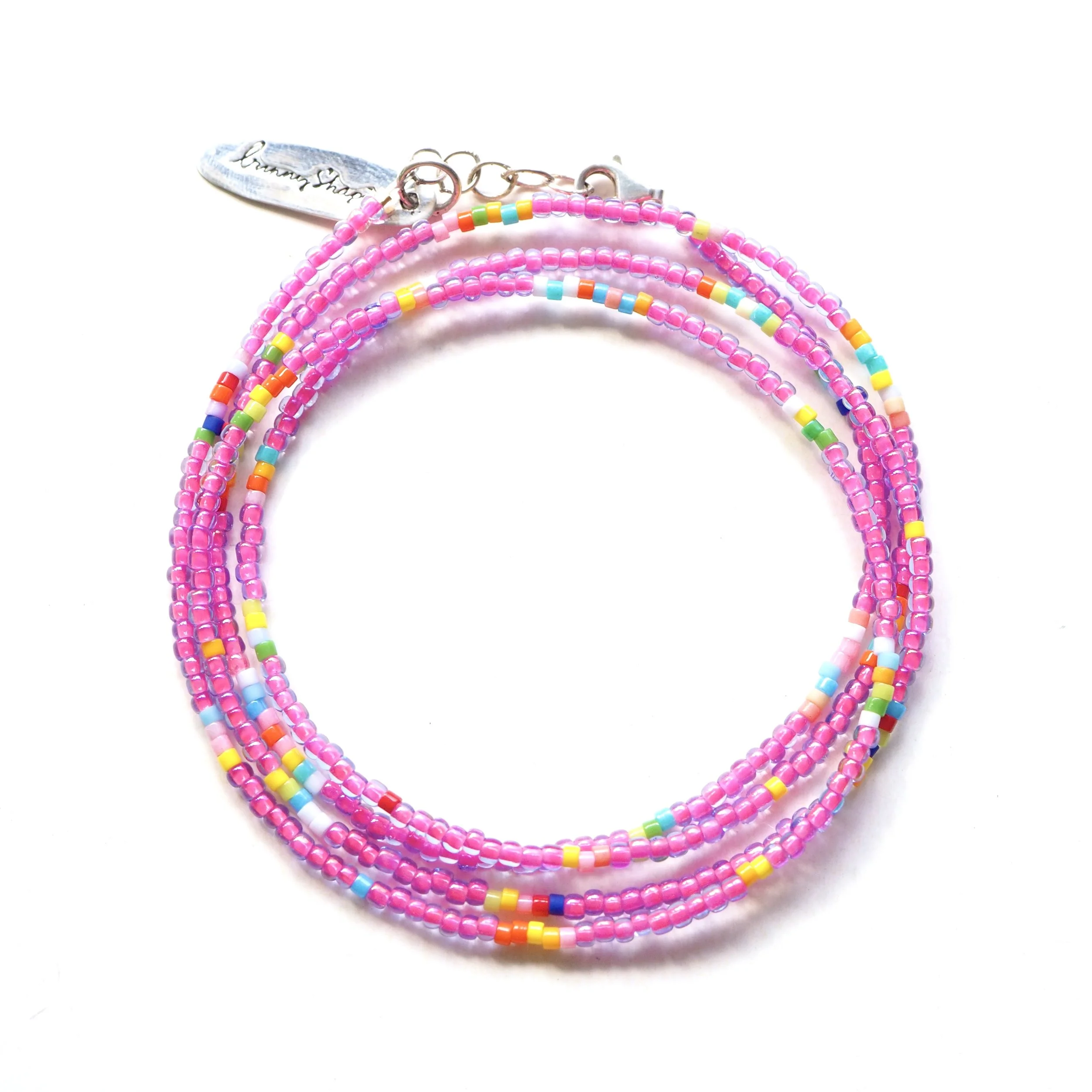 Sevi Wrap Bracelet / Neon Pink