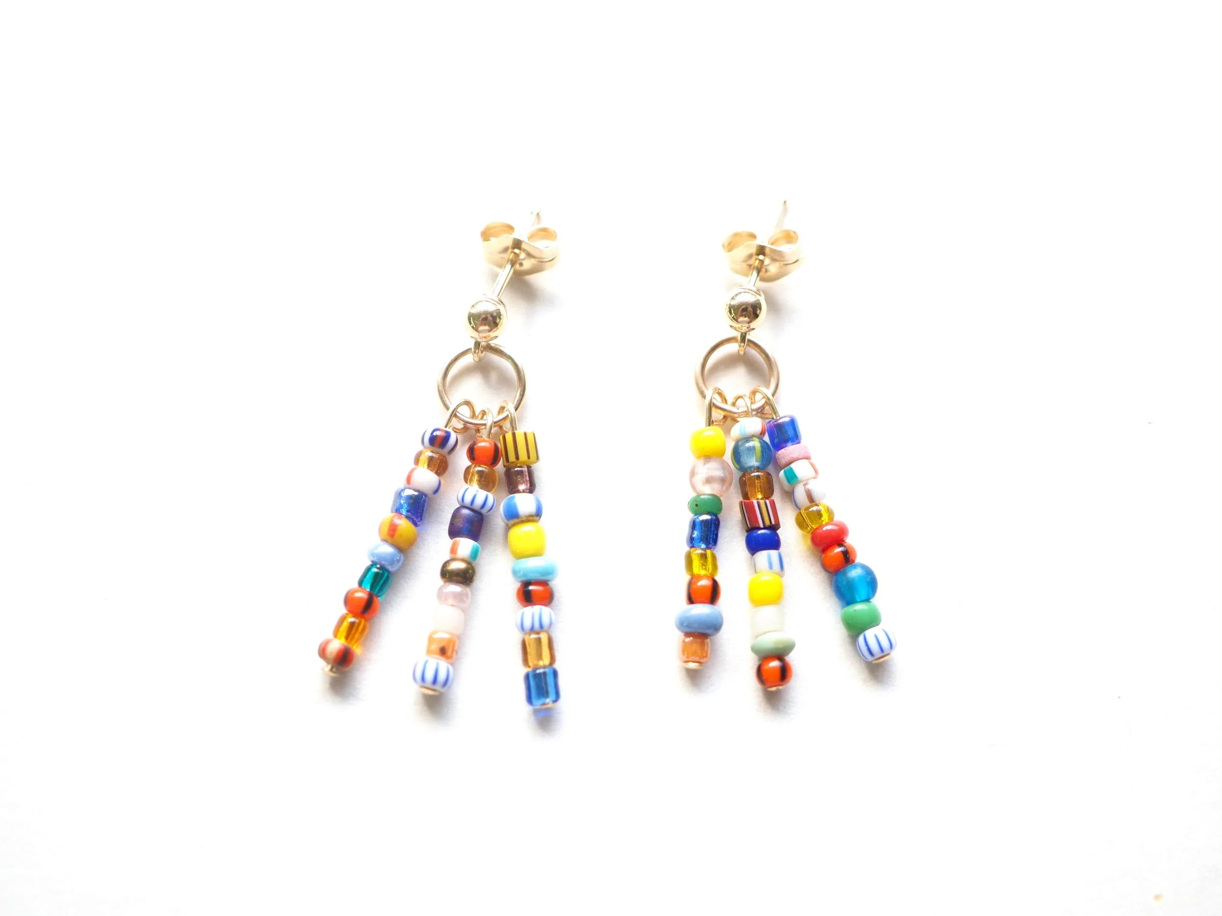 Rula Vintage Bead Earrings