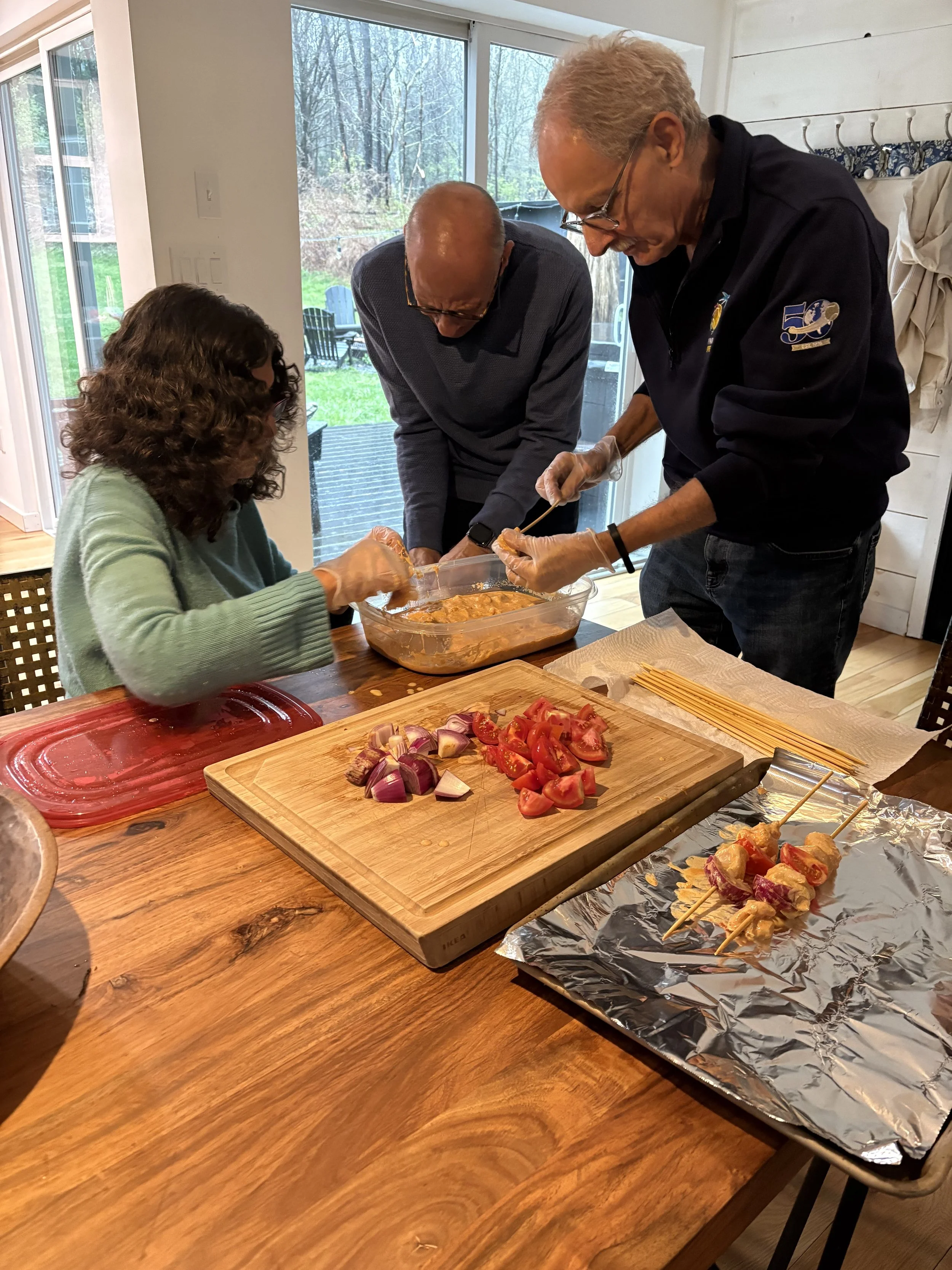Cooking with Friends at Black Bear Cottage