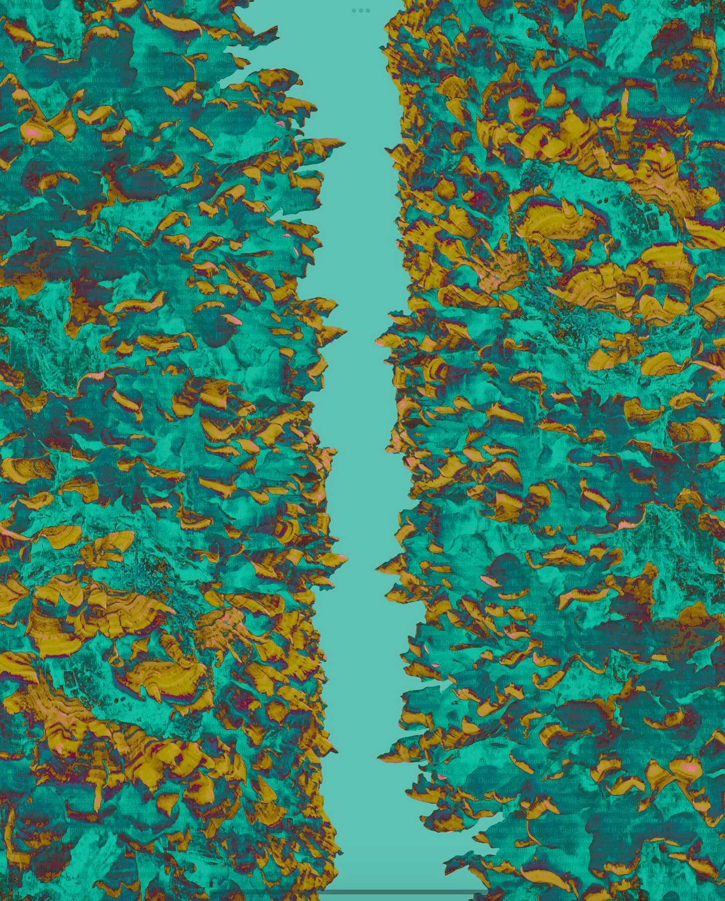 NEW! &ldquo;Psychedelic shrooms&rdquo; a meditative mantra of positive thoughts. Mixed media photography and acrylic on canvas.