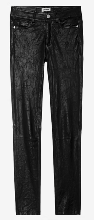 ZADIG ET VOLTAIRE Phlame Crinkled Leather Pants