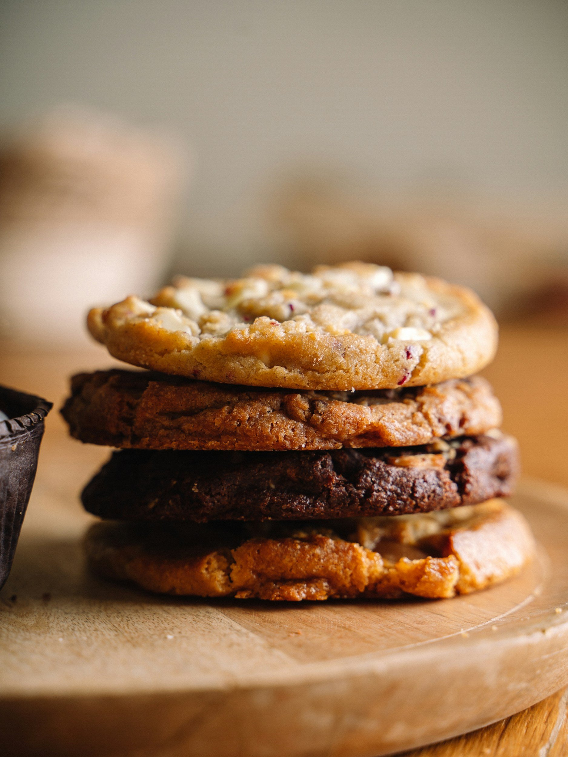 A stack of delicious cookies for the "sweet treats" decorative card.