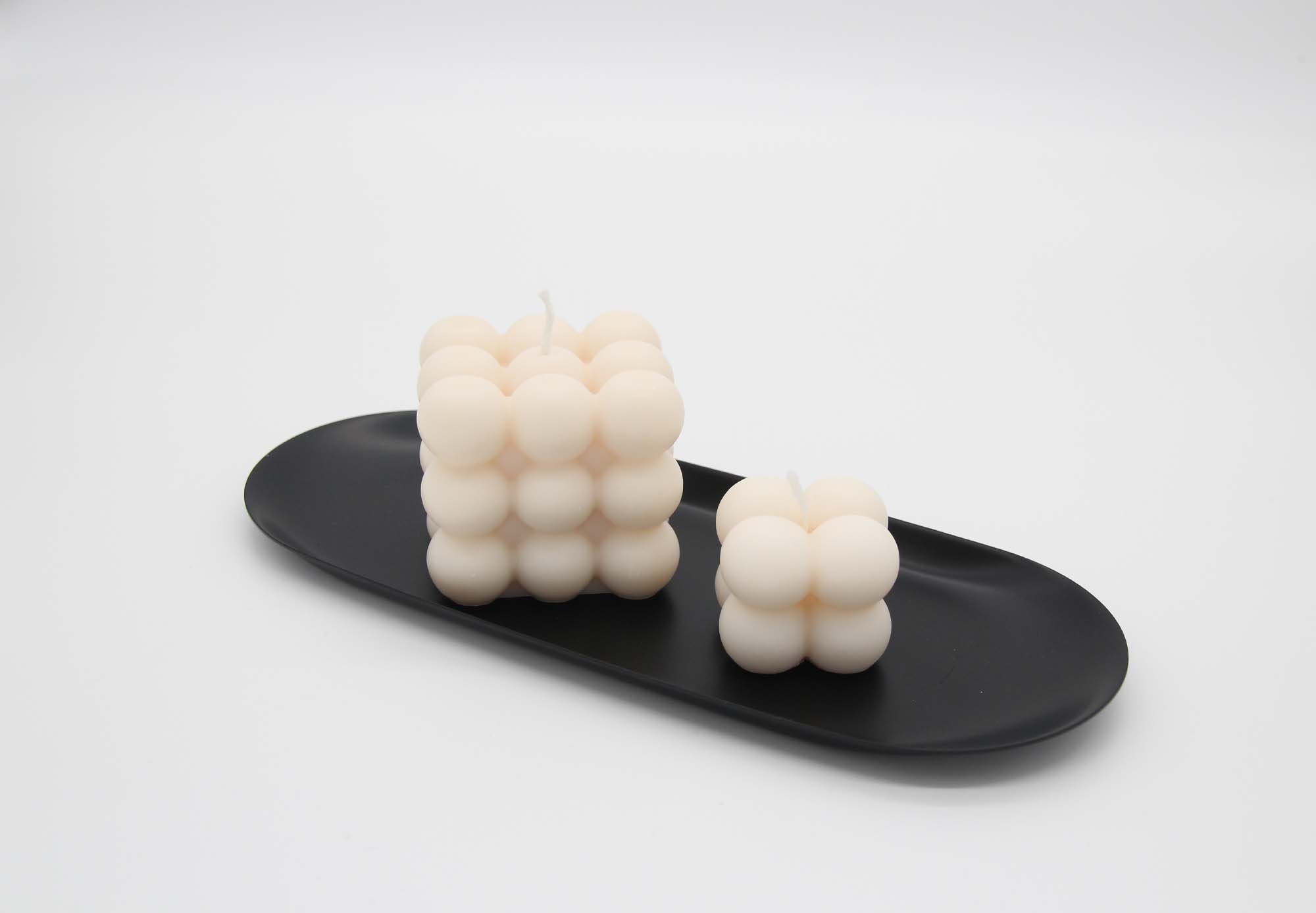 Metalltablett schwarz + Bubble Midi und Mini Natur.jpg