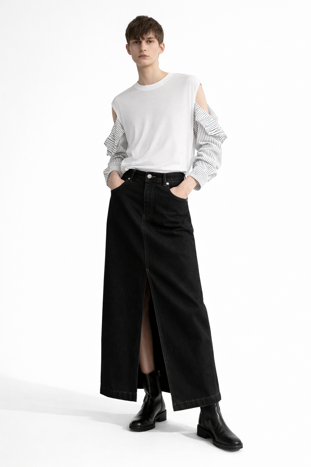 Pullover mit Hemd Ärmeln