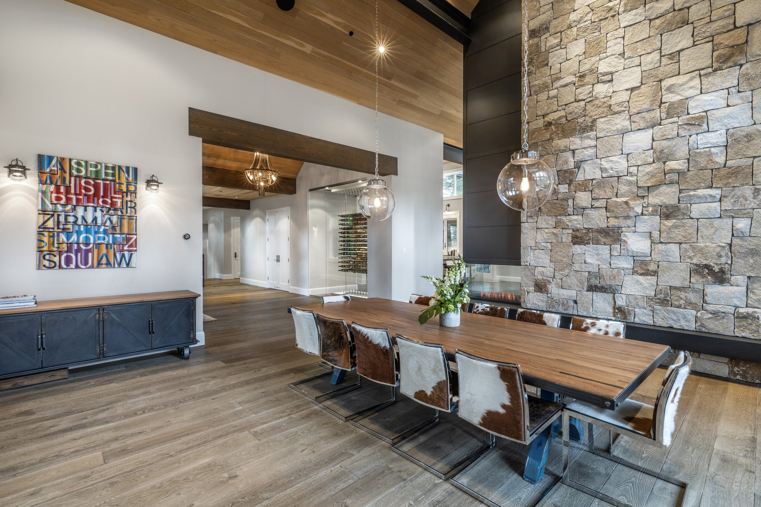 Rustic Transitional Industrial Dining Room