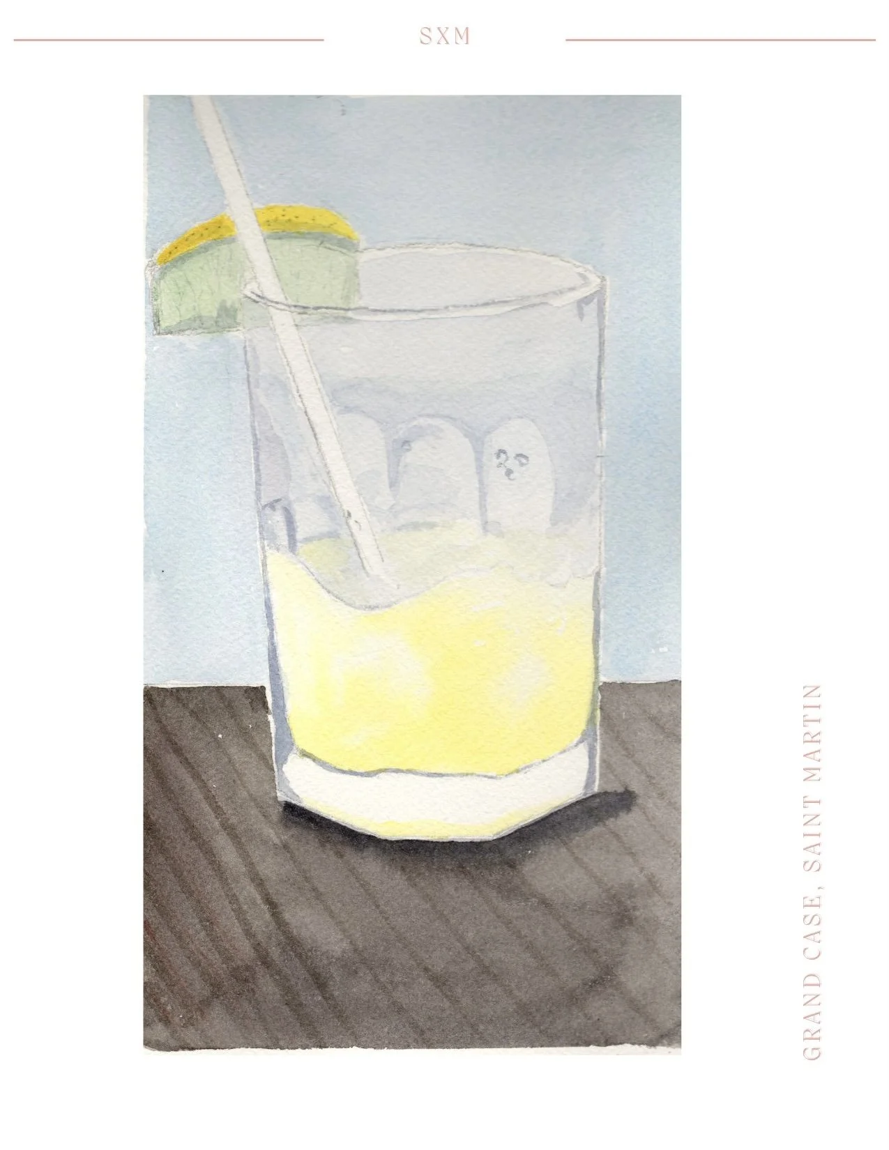 Watercolour Postcard | Blank Postcard | Tropical Art Card | Hand Painted Stationery Gift