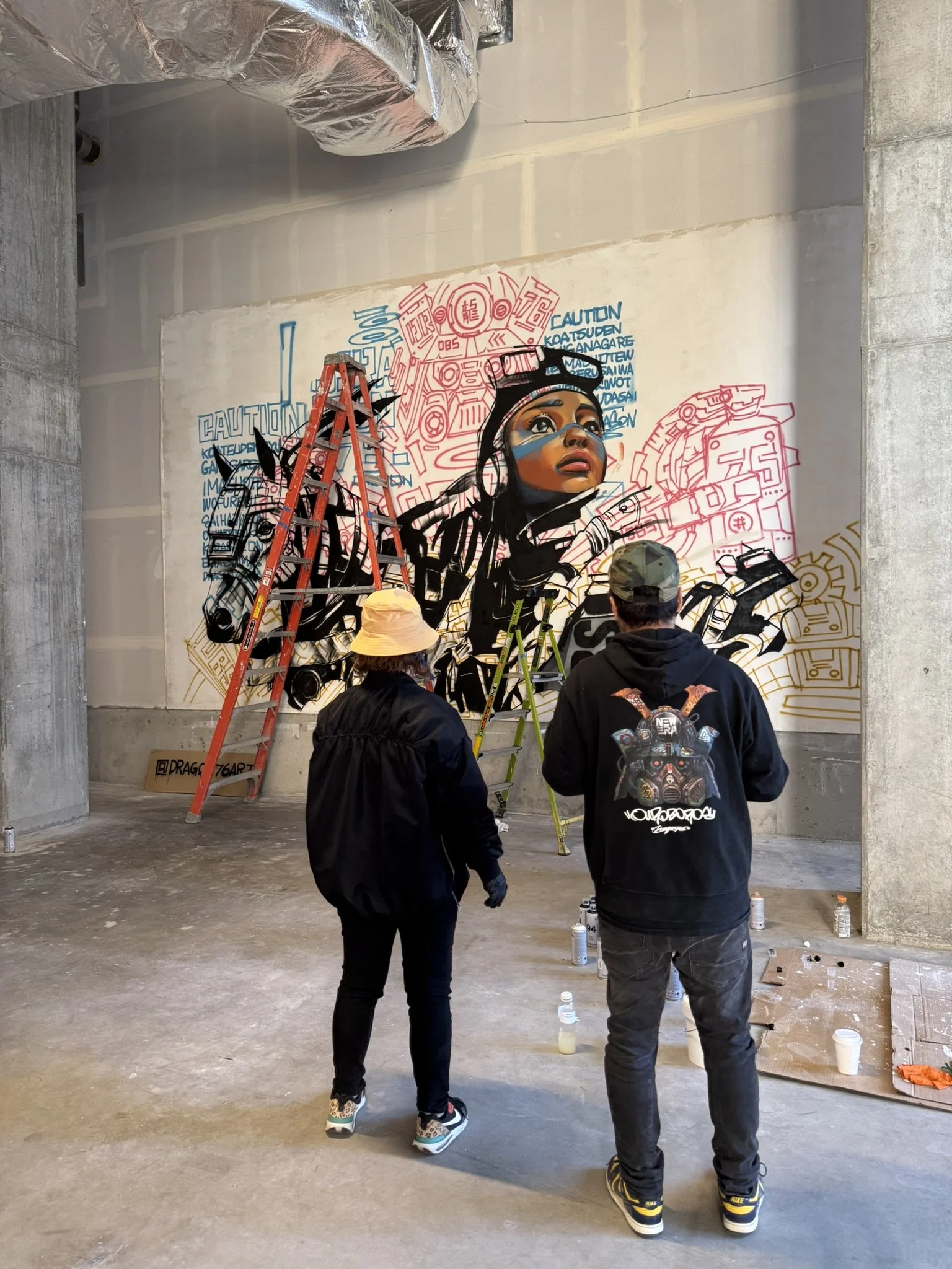 Mural WIP by Dragon 76 