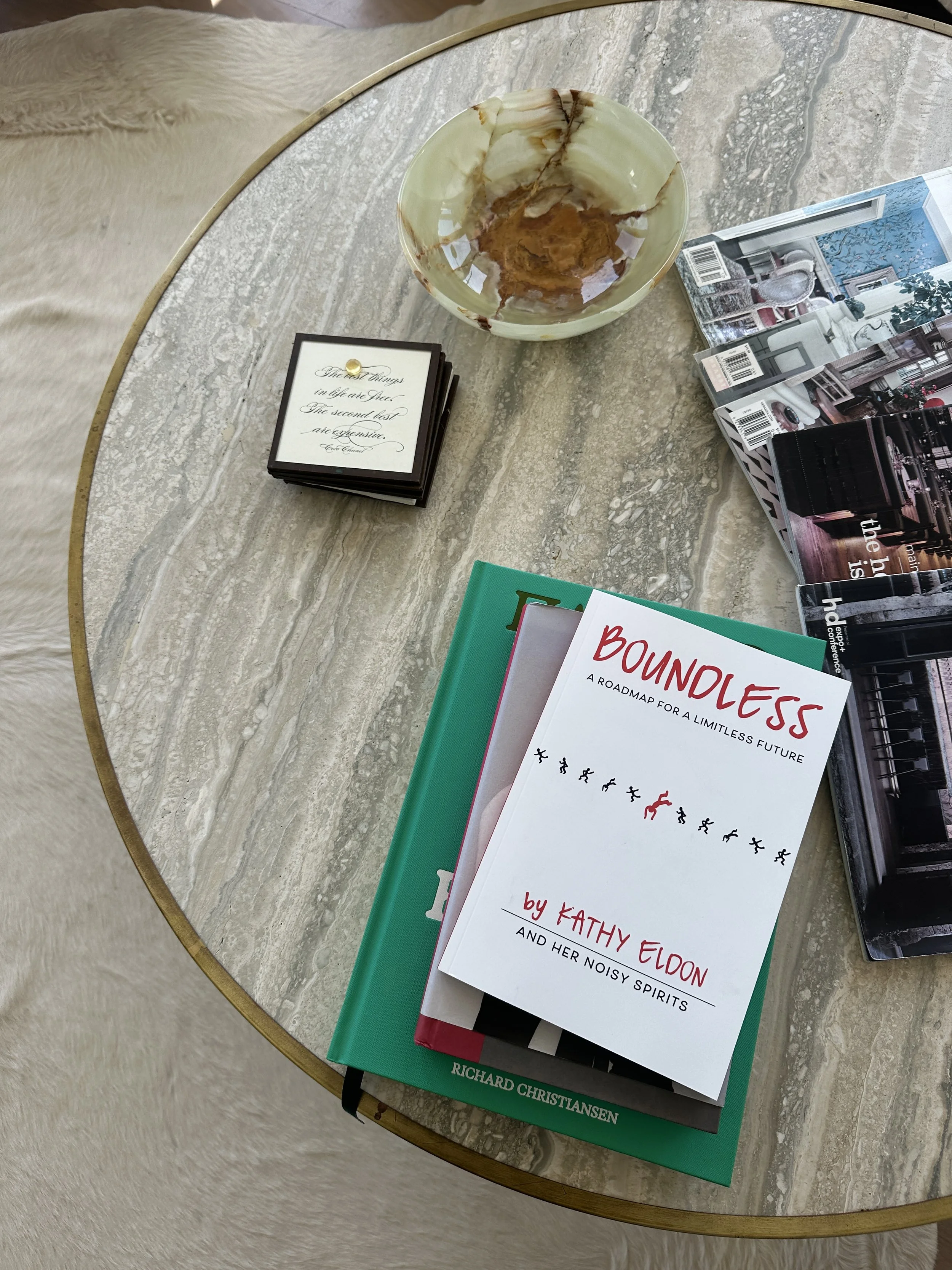 "Boundless" by Kathy Eldon. Book cover and graphic design services. 