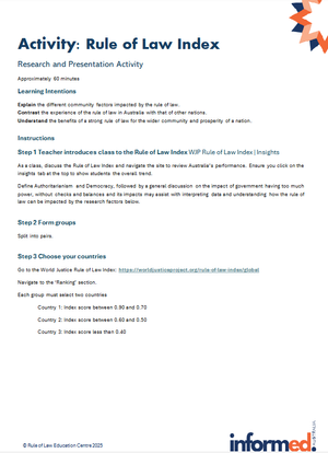 Rule of Law Index and different nations - Educational Resource — Rule ...