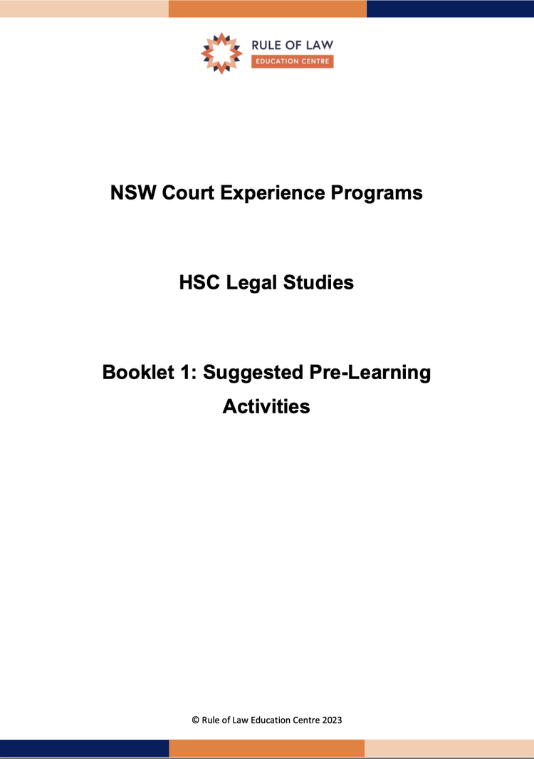 Law Day Out Court Excursion Activities - Educational Resource — Rule of Law