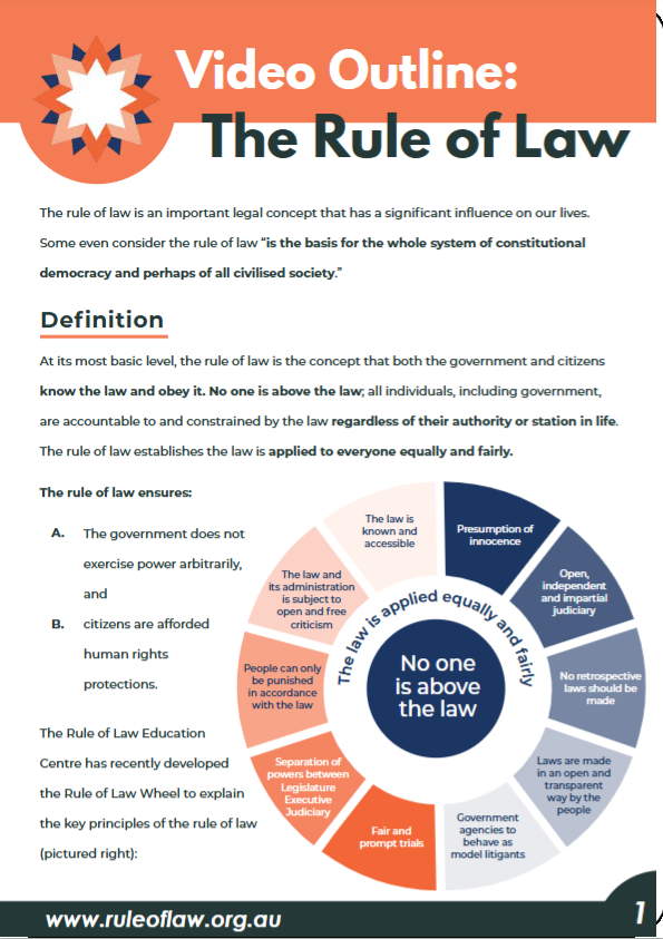 Rule of Law Video Questions and Flashcards - Educational Resource ...