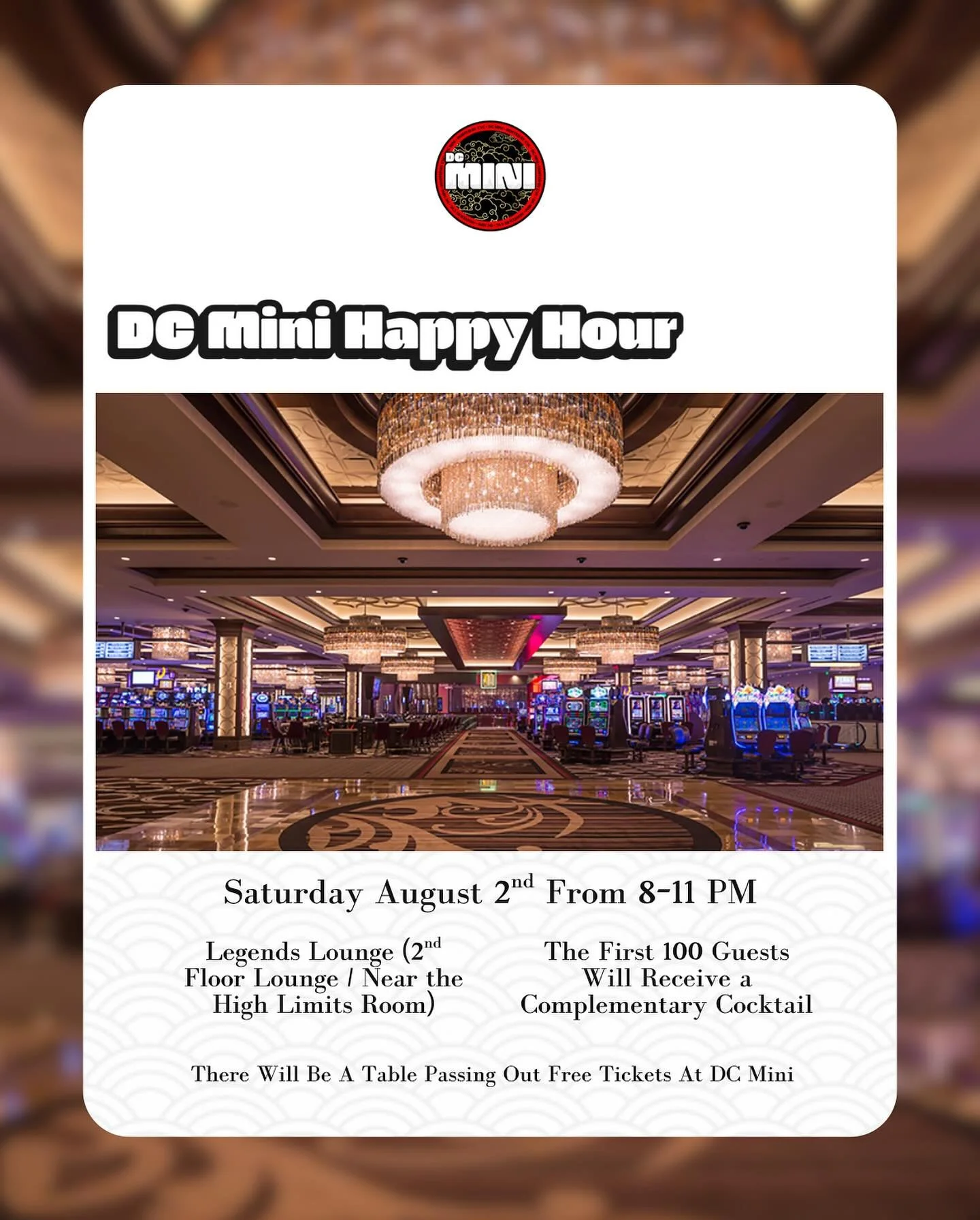 Save the date!
Join us for a special event Saturday night!