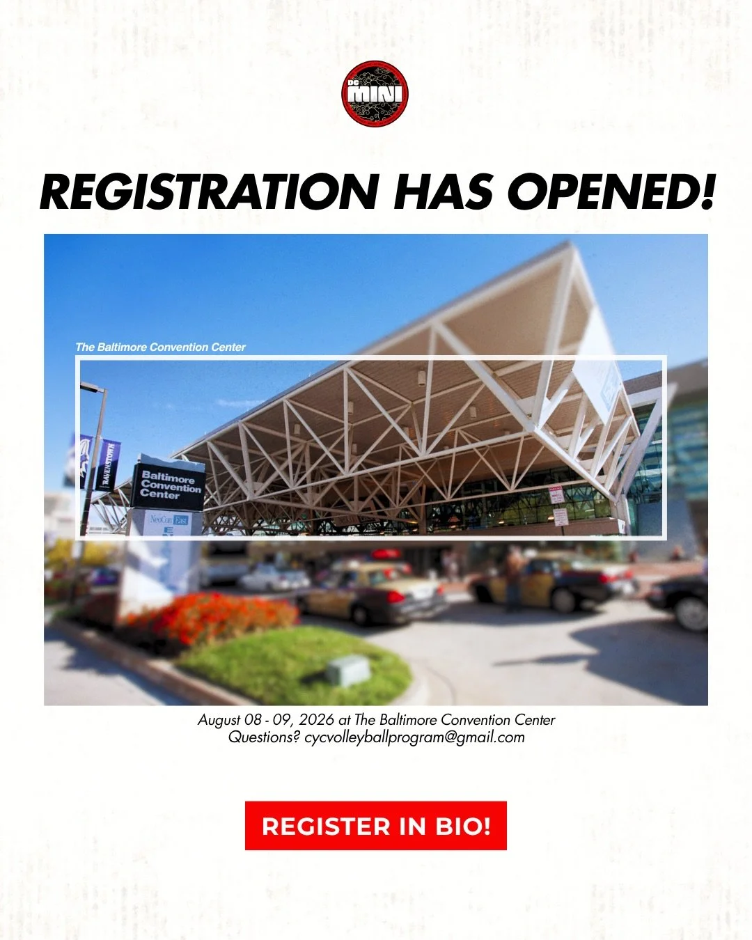 Registration is open!

Registration is live for the 14th DC Mini using the link in our bio or visit our website for more info.

See you in Baltimore this Summer!