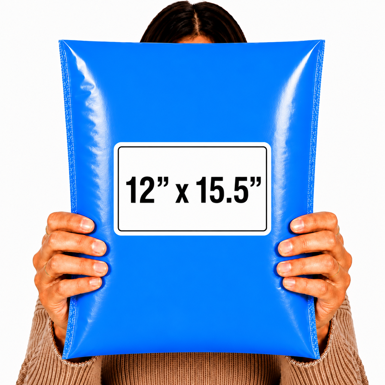 BLUE POLYMAILERS SHIPPING BAGS 12" X 15.5" SELF SEAL MAILERS NEW