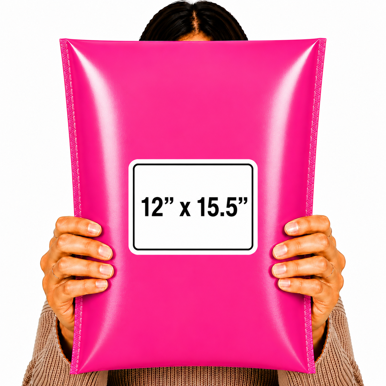 POLYMAILERS PINK SHIPPING BAGS 12" X 15.5" SELF SEAL MAILERS NEW