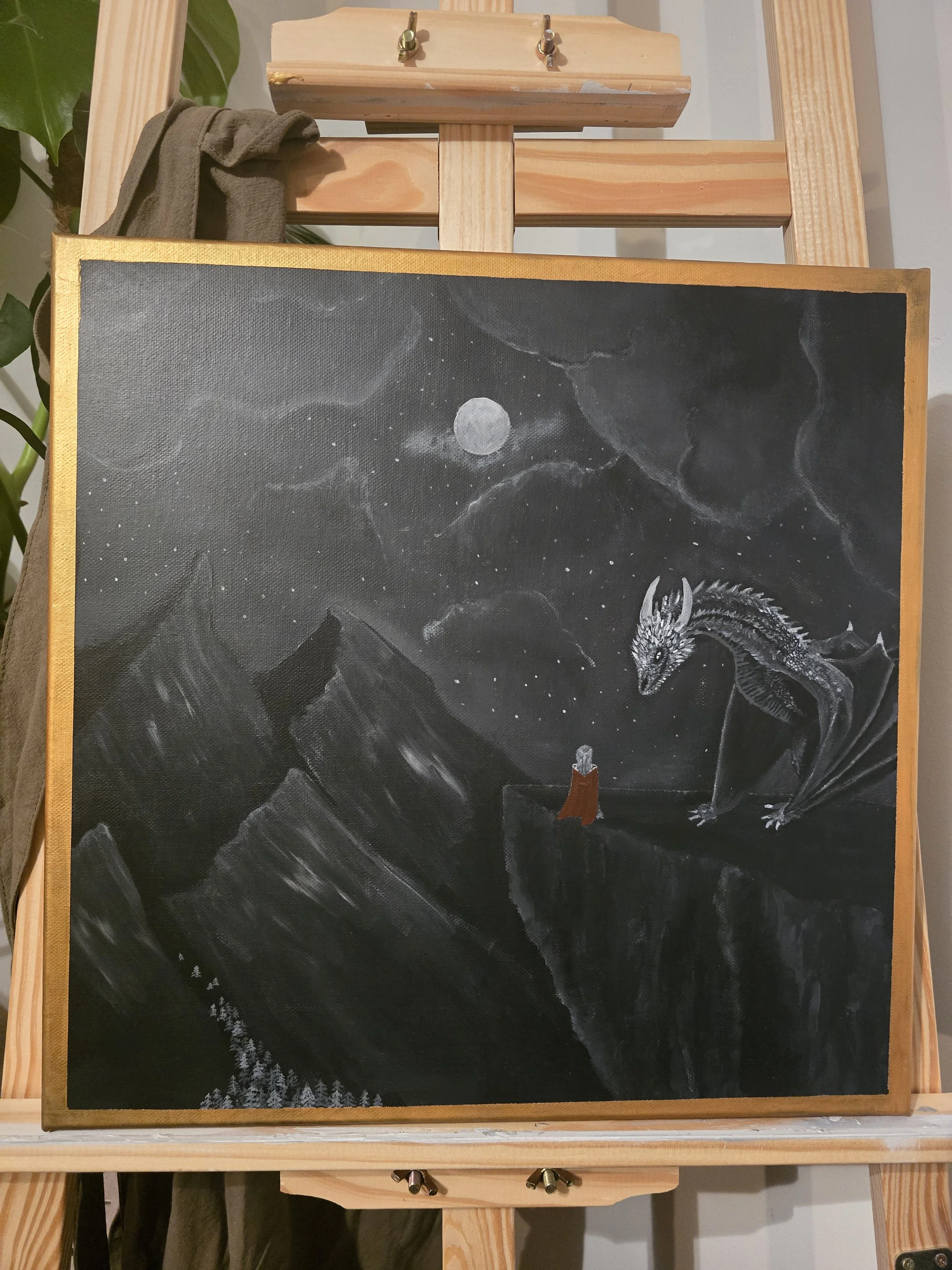 In the Dragons Silence Original Painting