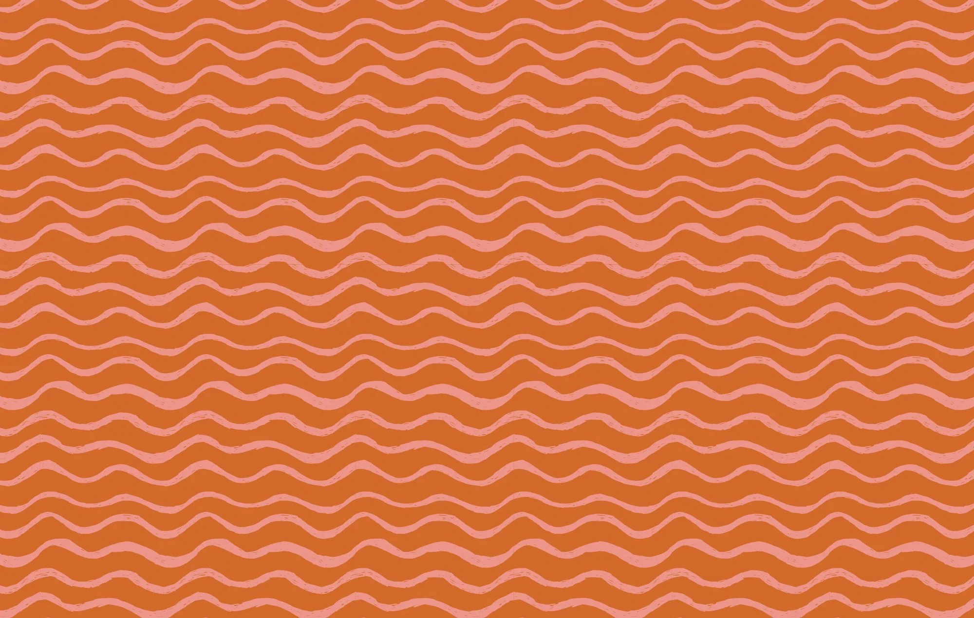 Orange and pink wave pattern