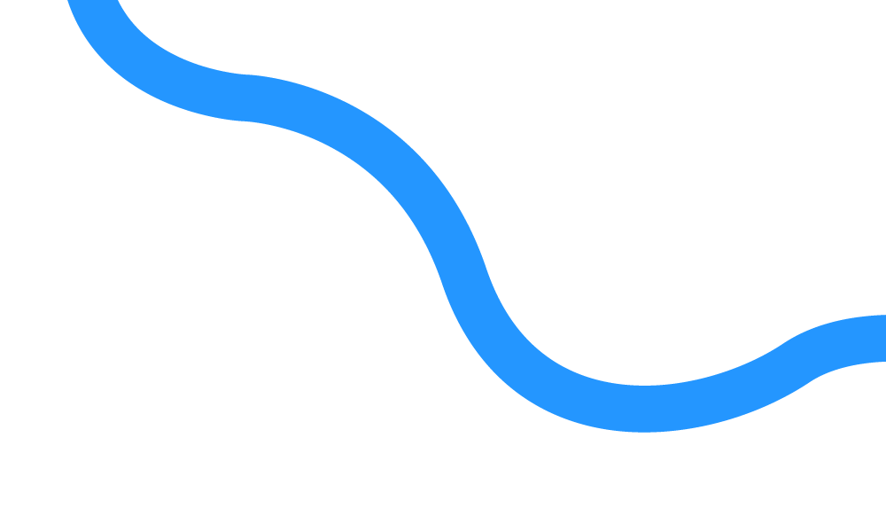 Blue squiggle illustration