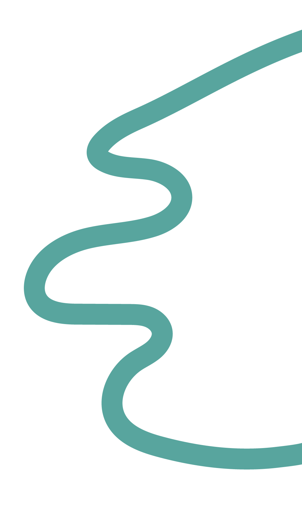 Teal squiggle illustration