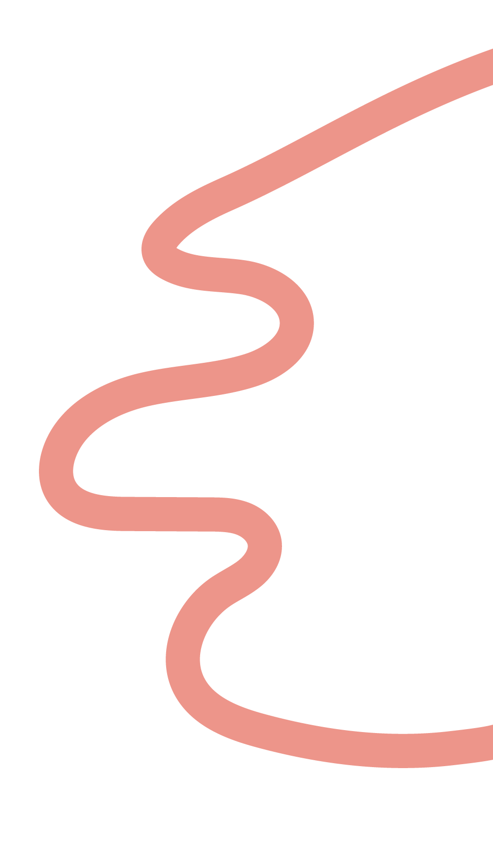 Pink squiggle illustration